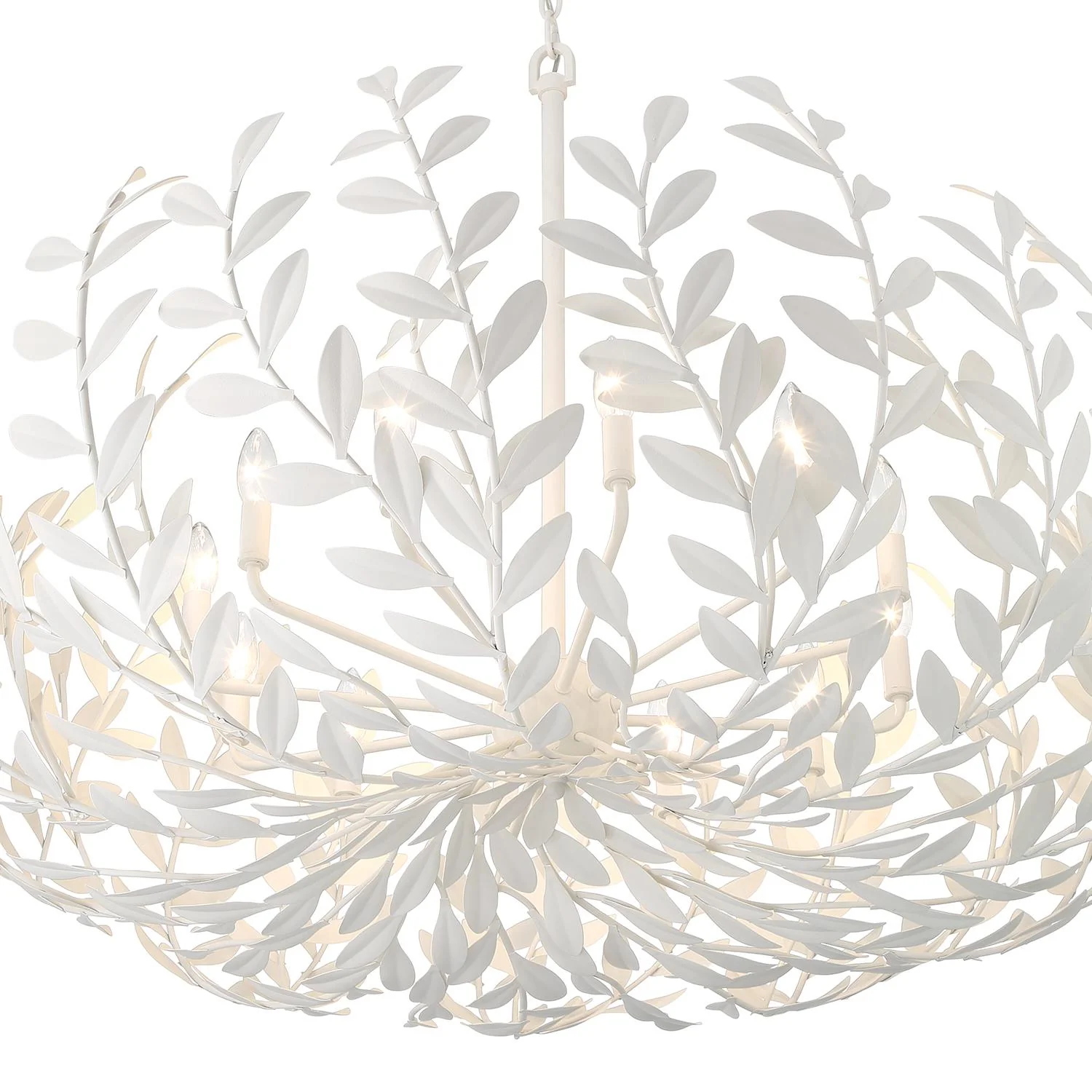 Crystorama Broche 42'' Matte White Chandelier - Image 7