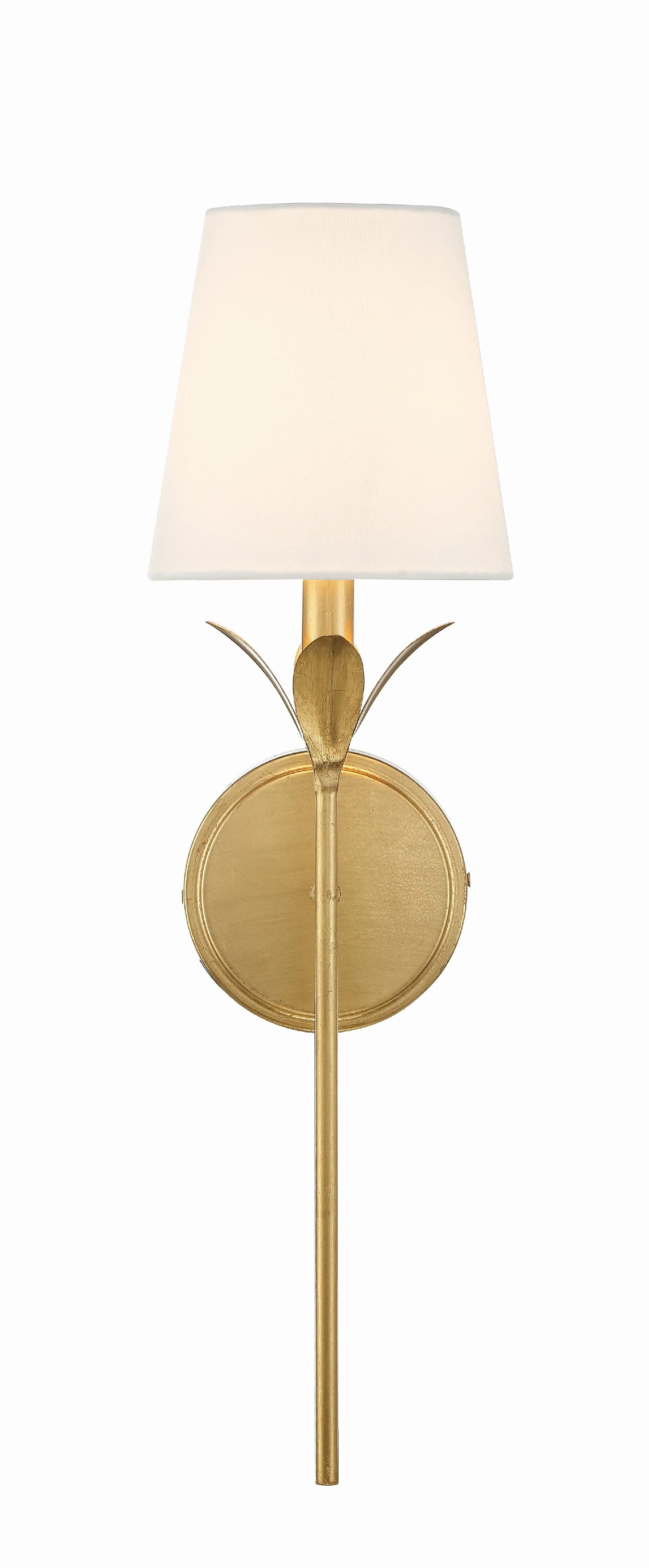Crystorama Broche 6'' Antique Gold Sconce - Image 2