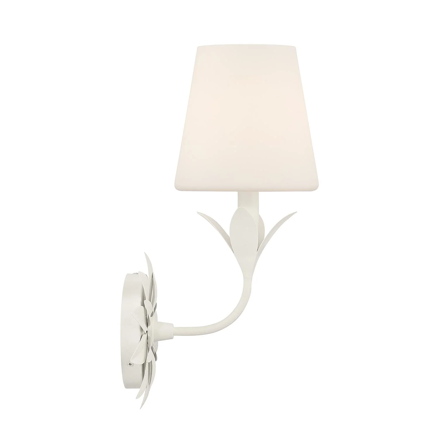 Crystorama Broche 6.5'' Matte White Sconce - Image 2