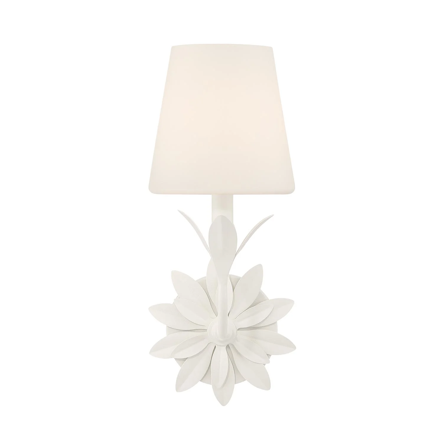 Crystorama Broche 6.5'' Matte White Sconce - Image 3