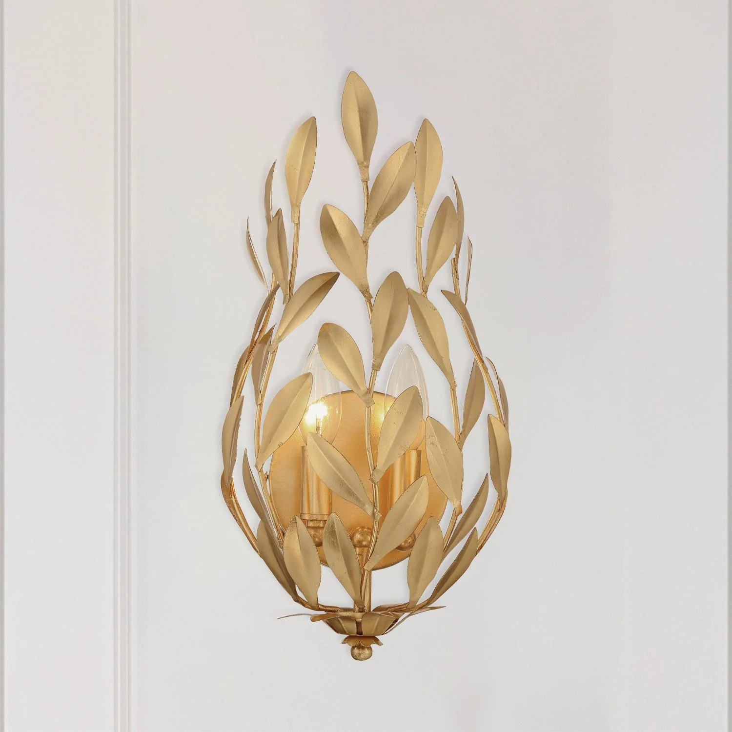 Crystorama Broche 8.25'' Antique Gold Sconce - Image 6