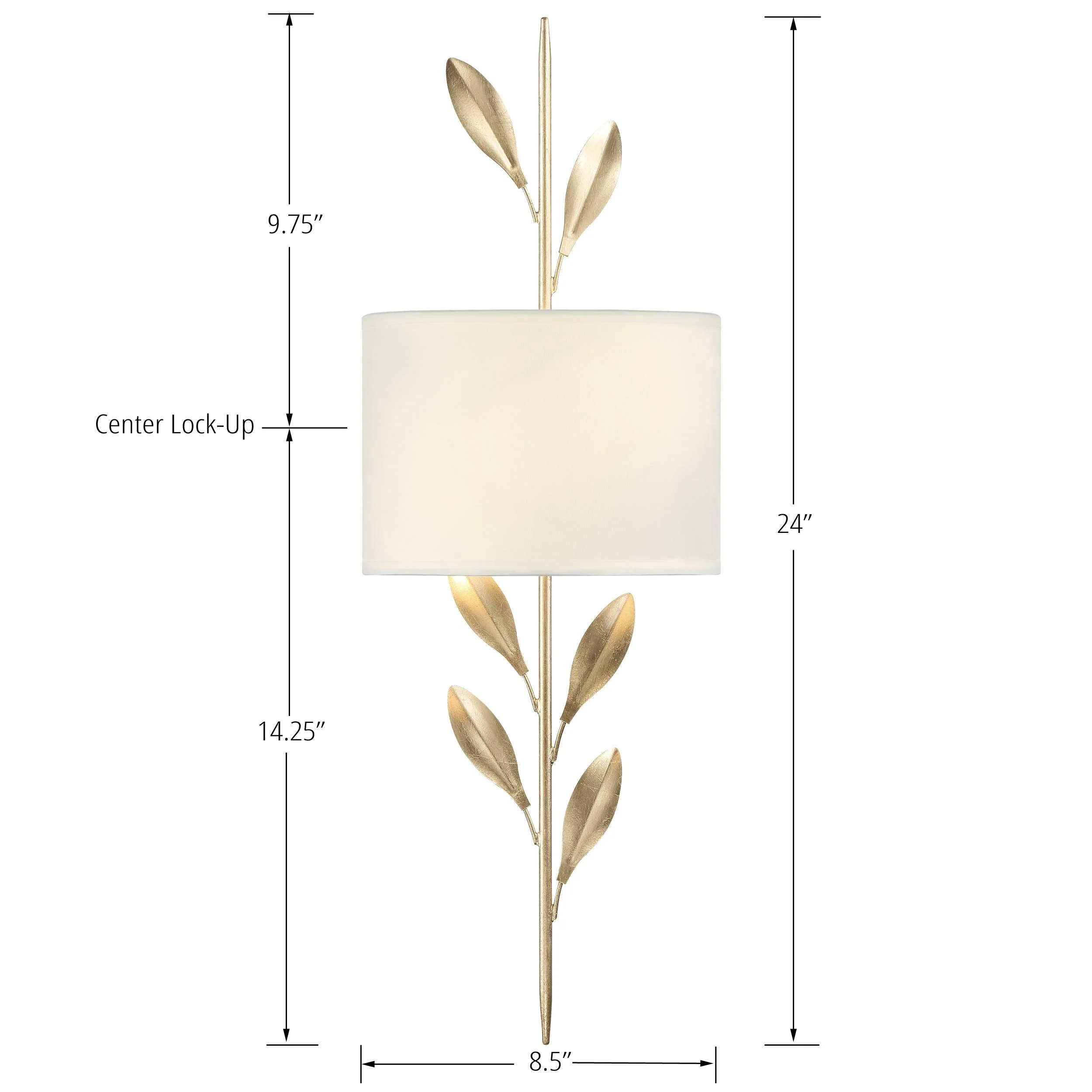 Crystorama Broche 8.5'' Antique Gold Sconce - Image 3