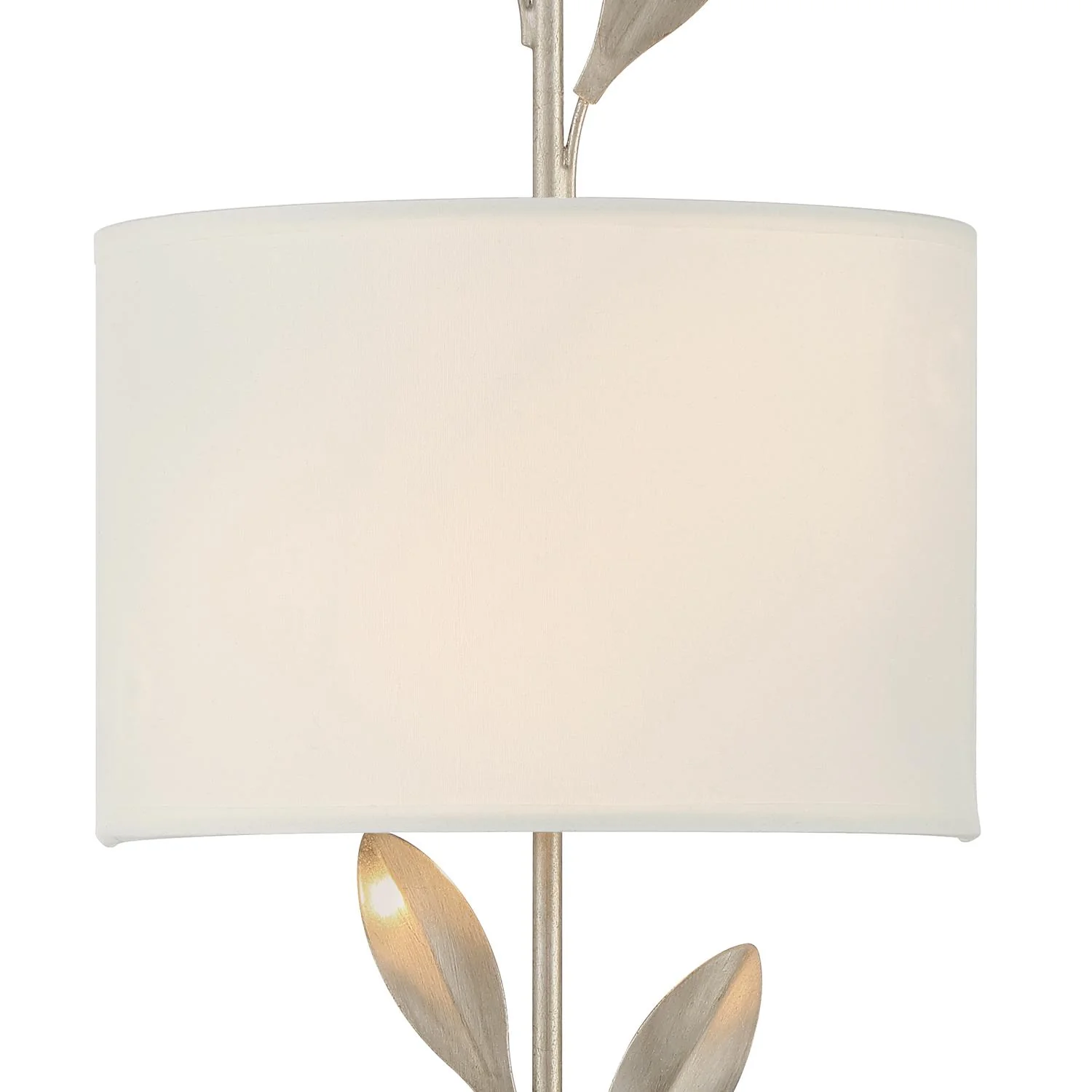 Crystorama Broche 8.5'' Antique Silver Sconce - Image 3