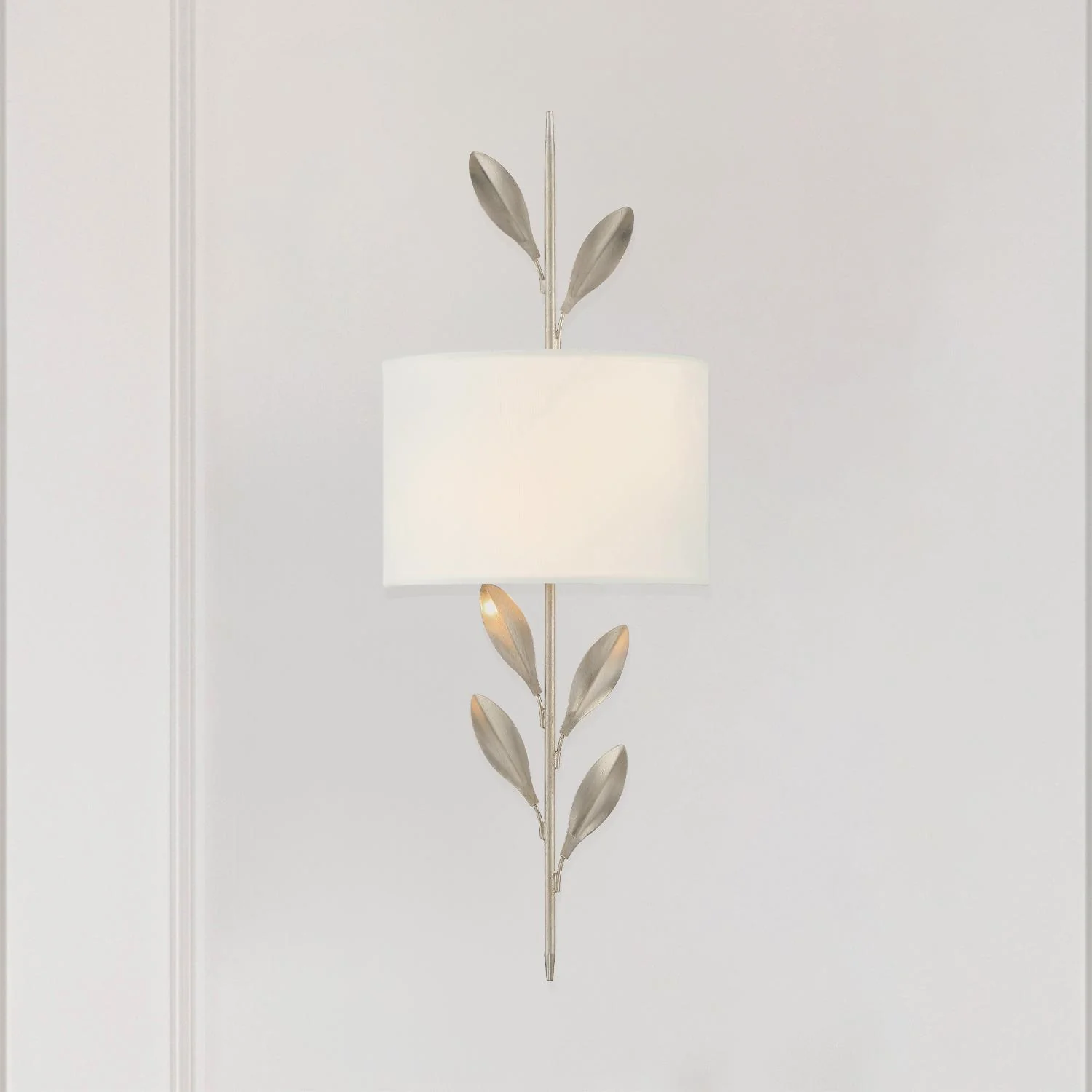 Crystorama Broche 8.5'' Antique Silver Sconce - Image 6