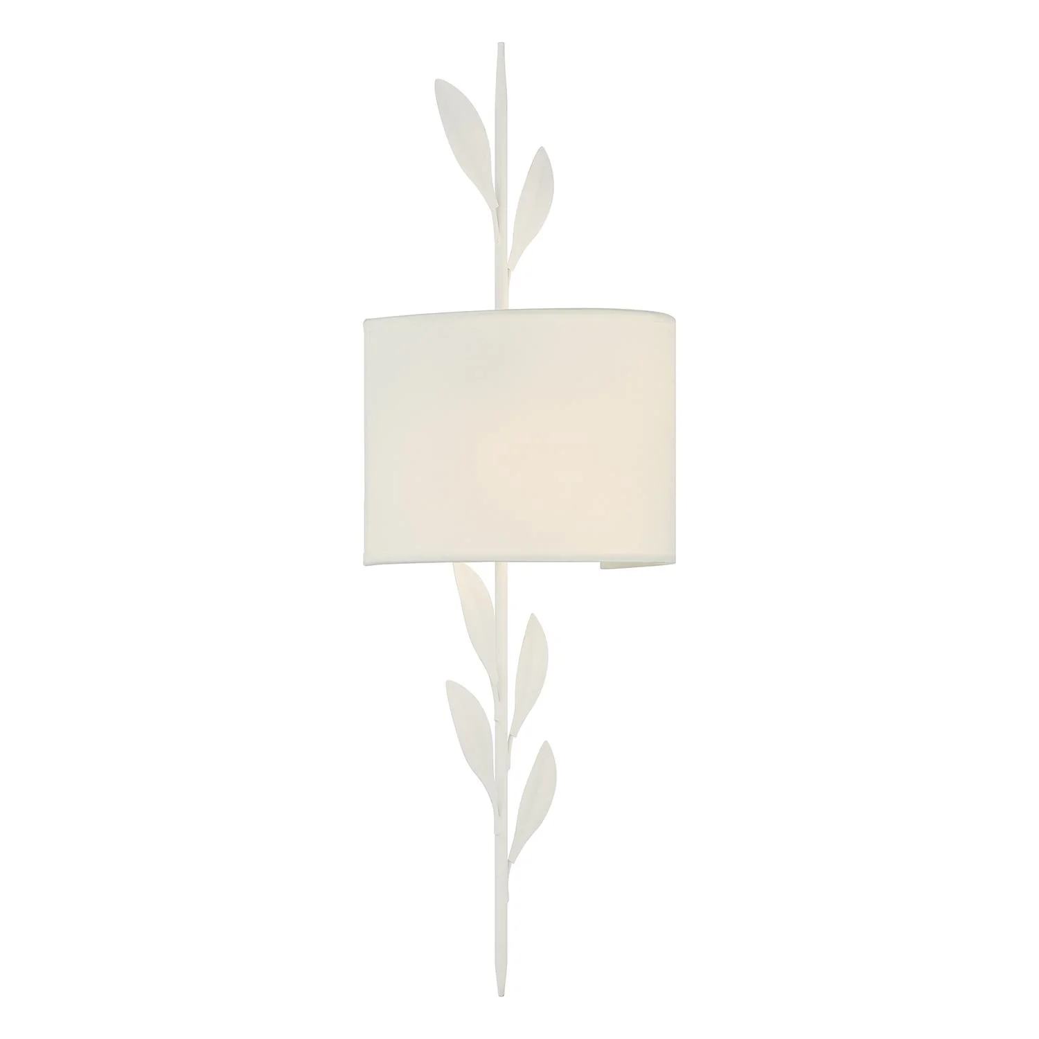 Crystorama Broche 8.5'' Matte White Sconce - Image 4