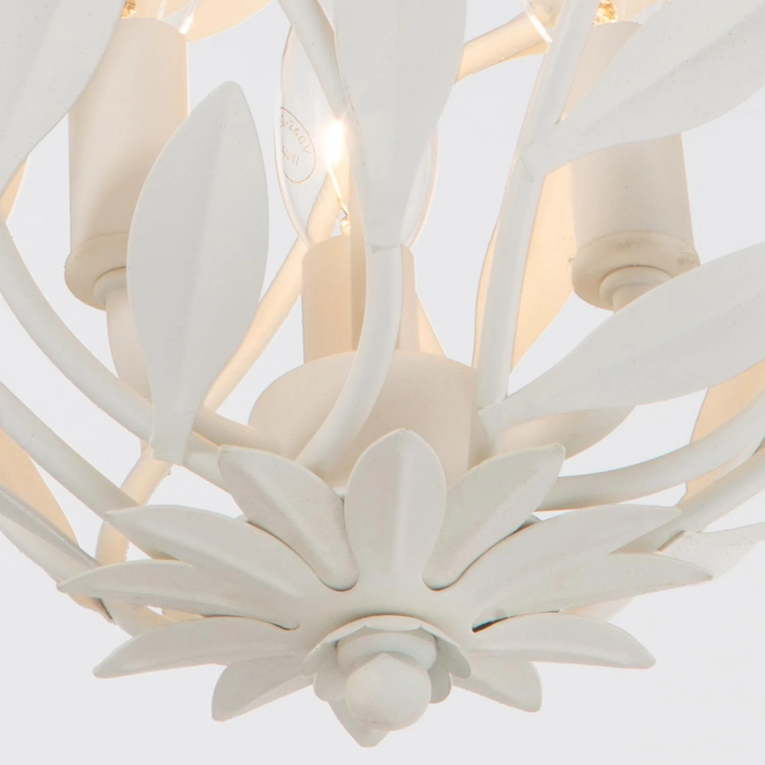 Crystorama Broche 9'' Matte White Semi Flush Mount - Image 6