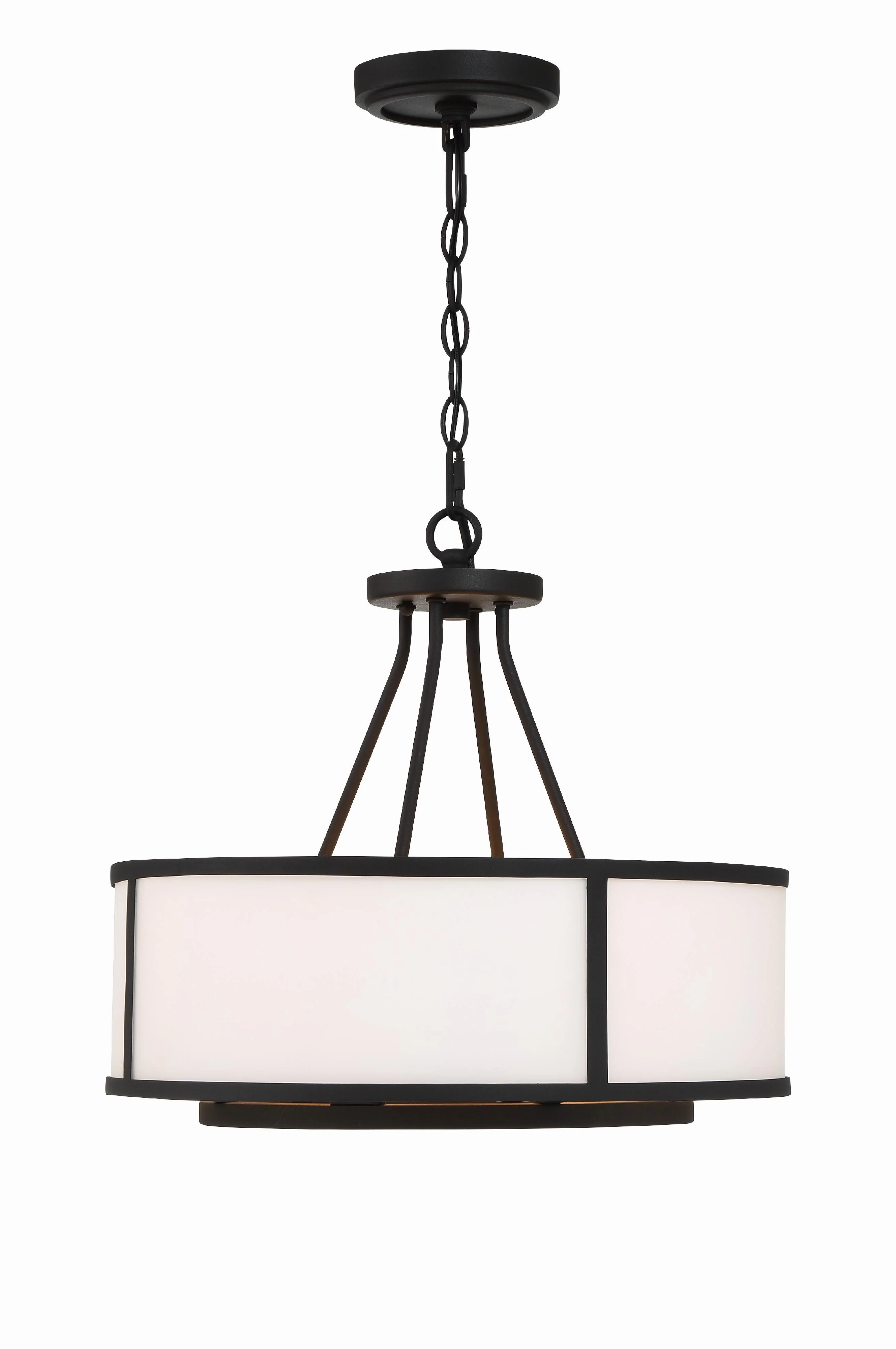 Crystorama Bryant 18'' Black Forged Chandelier - Image 5