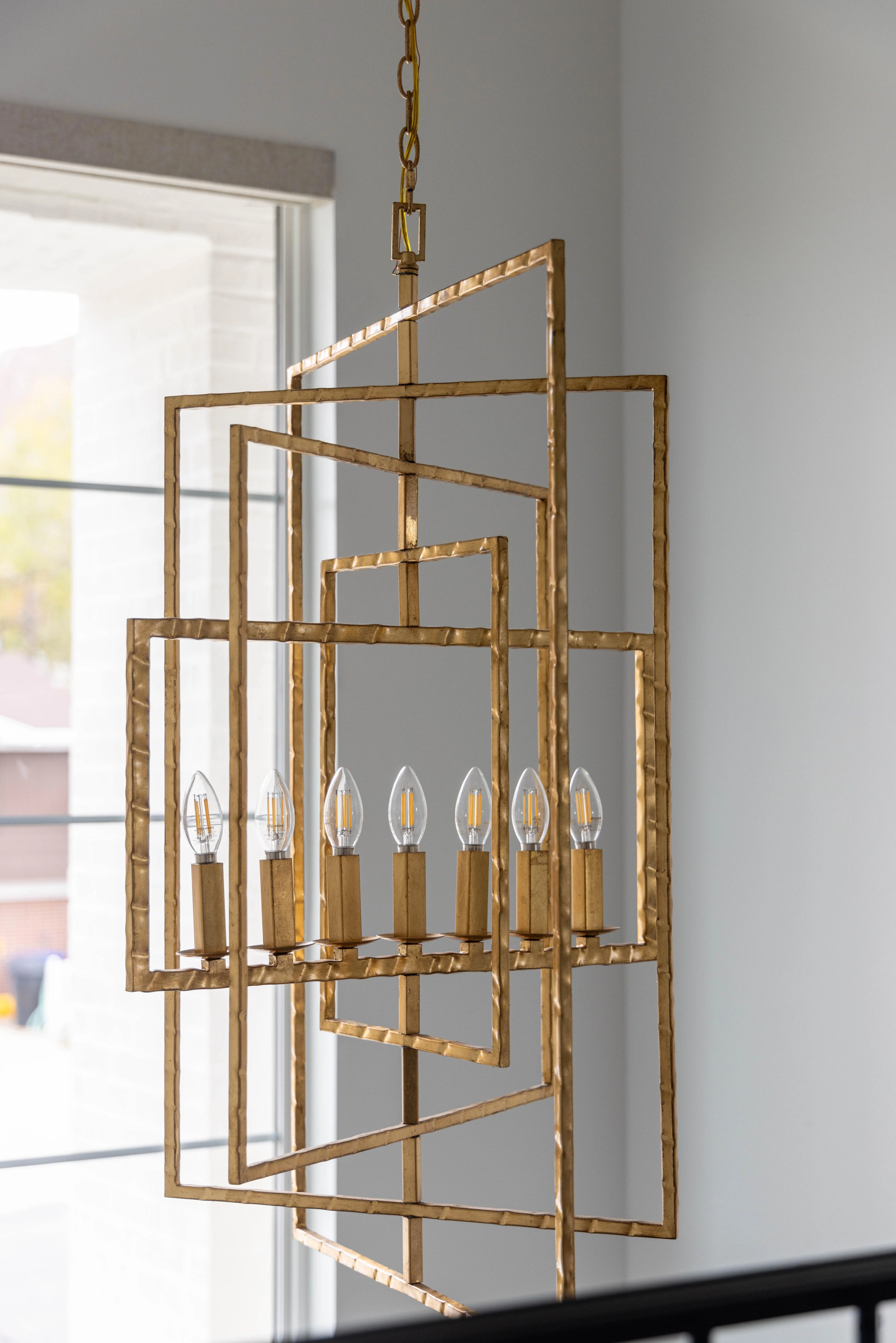Crystorama Capri 7 Light Antique Gold Lantern Chandelier - Image 6