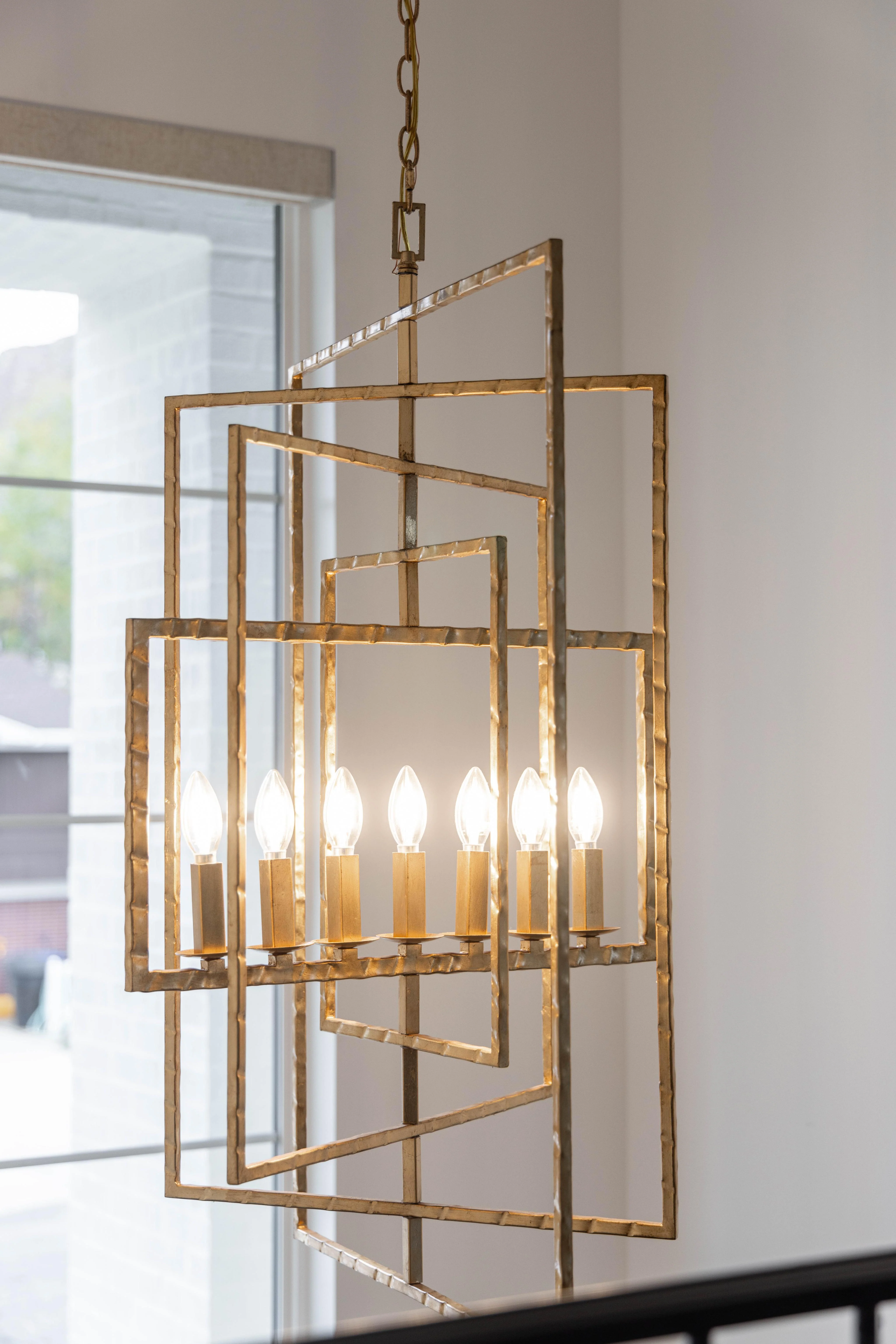 Crystorama Capri 7 Light Antique Gold Lantern Chandelier - Image 8