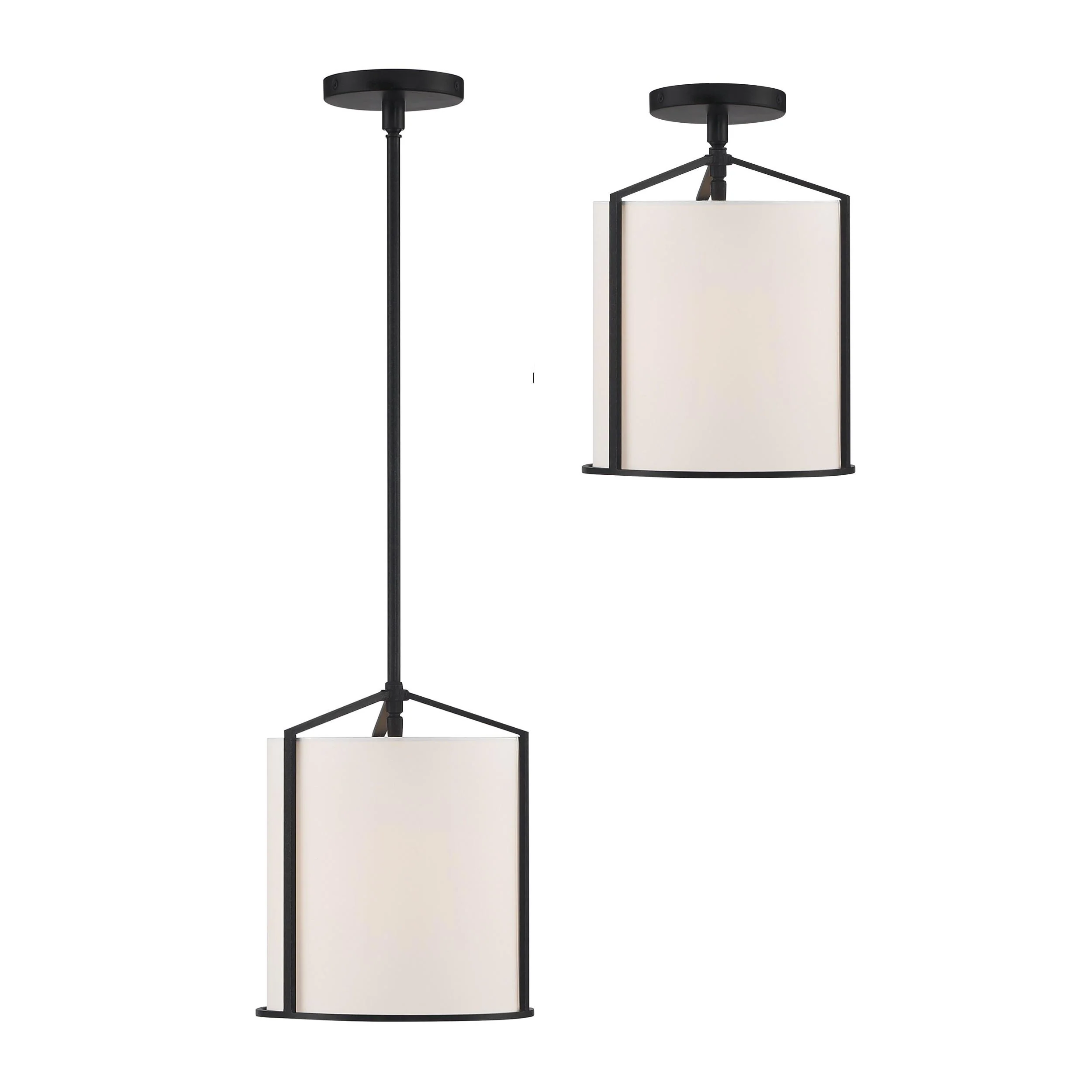 Crystorama Carlyn 10'' Black Pendant - Image 2