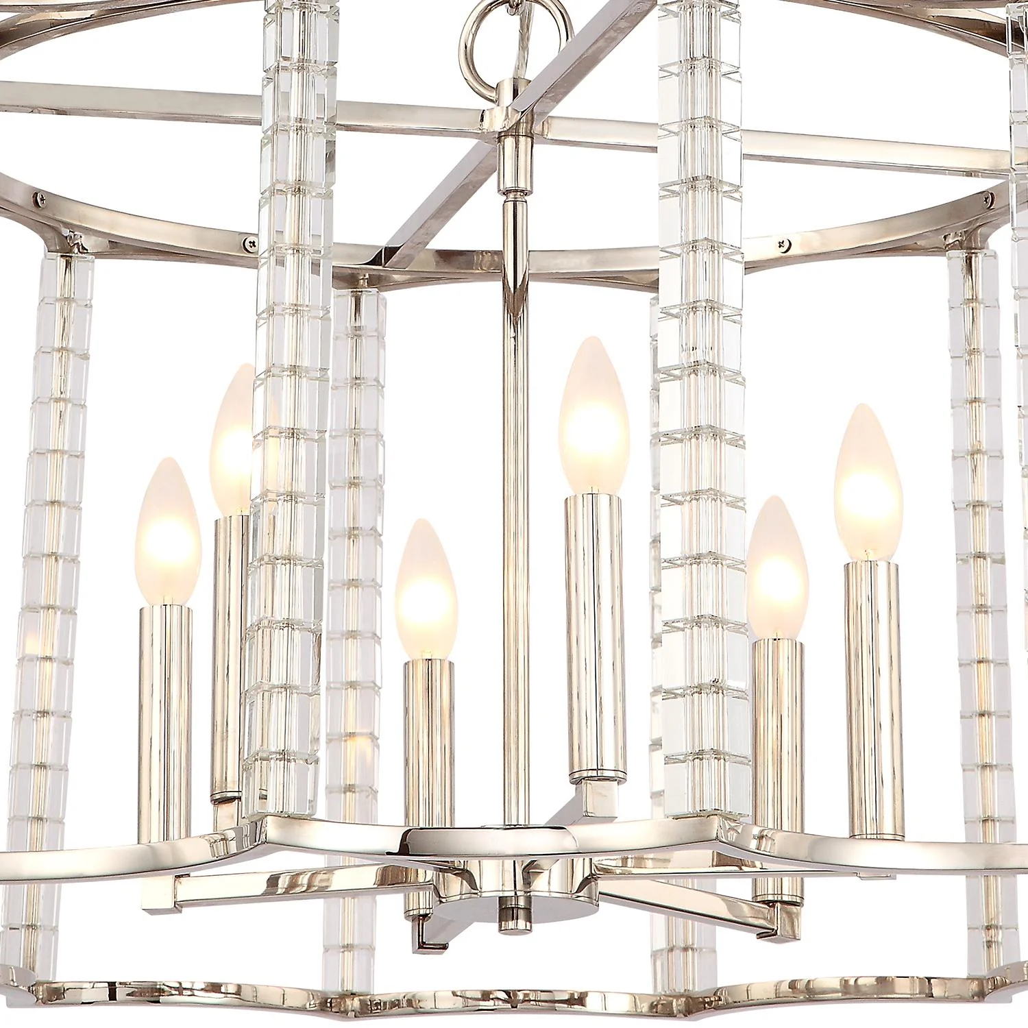 Crystorama Carson 28'' Polished Nickel Chandelier - Image 5