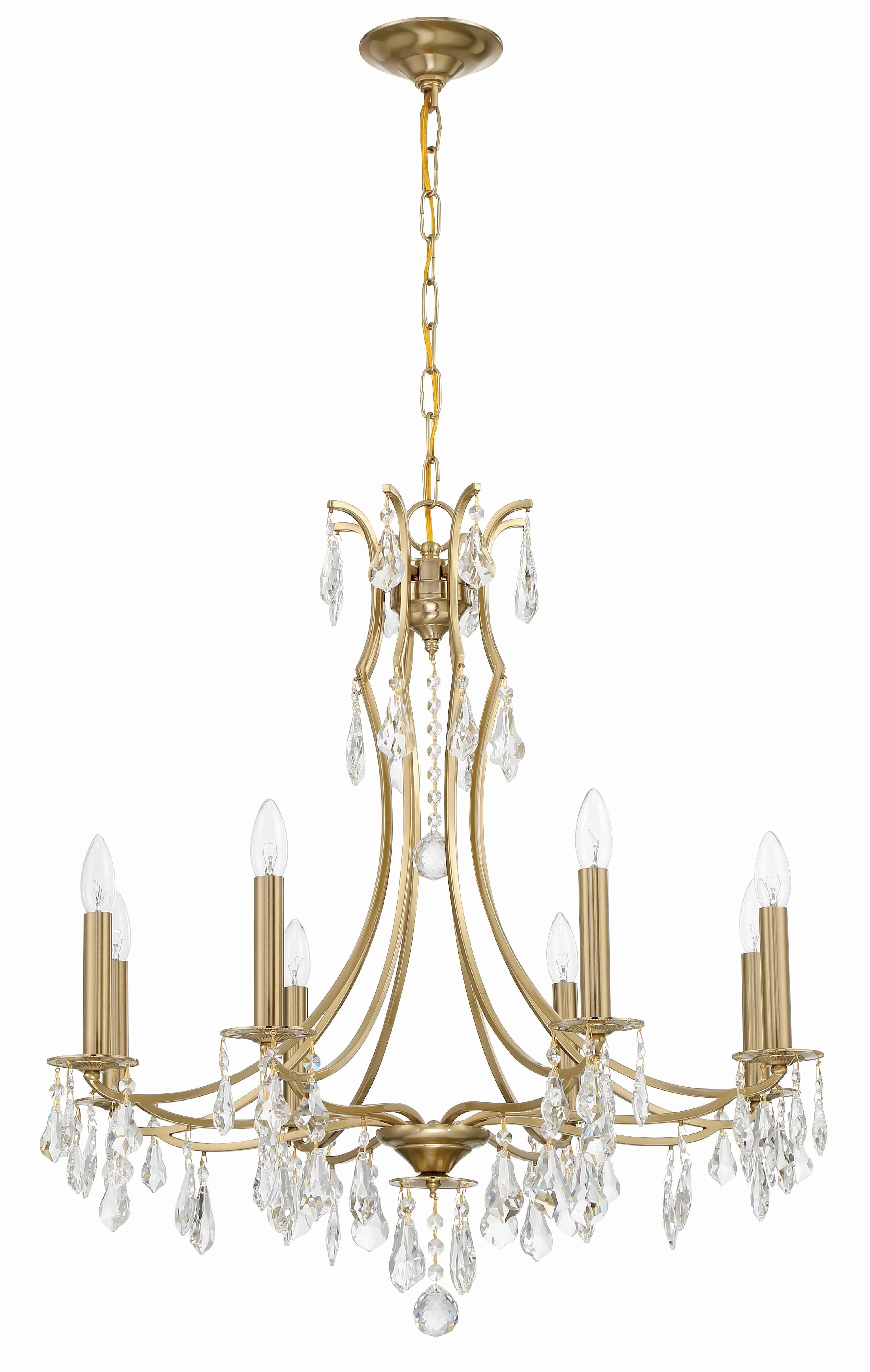 Crystorama Cedar 28'' Vibrant Gold Chandelier - Image 3