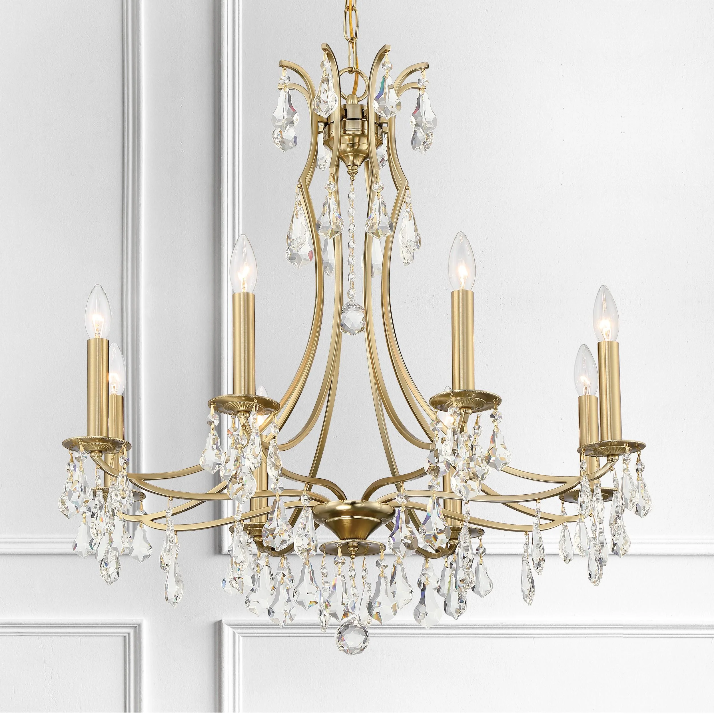 Crystorama Cedar 28'' Vibrant Gold Chandelier - Image 7