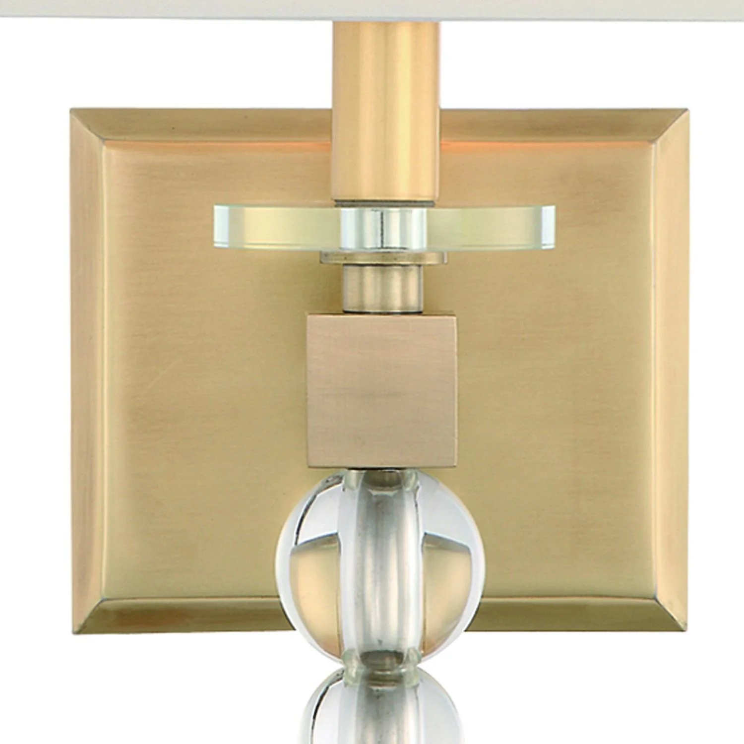 Crystorama Clover 9.5'' Aged Brass Sconce - Image 2