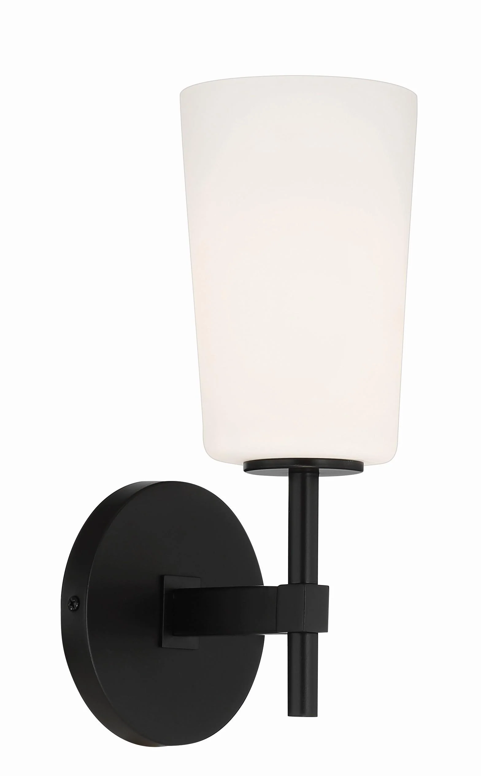 Crystorama Colton 5.5'' Black Sconce