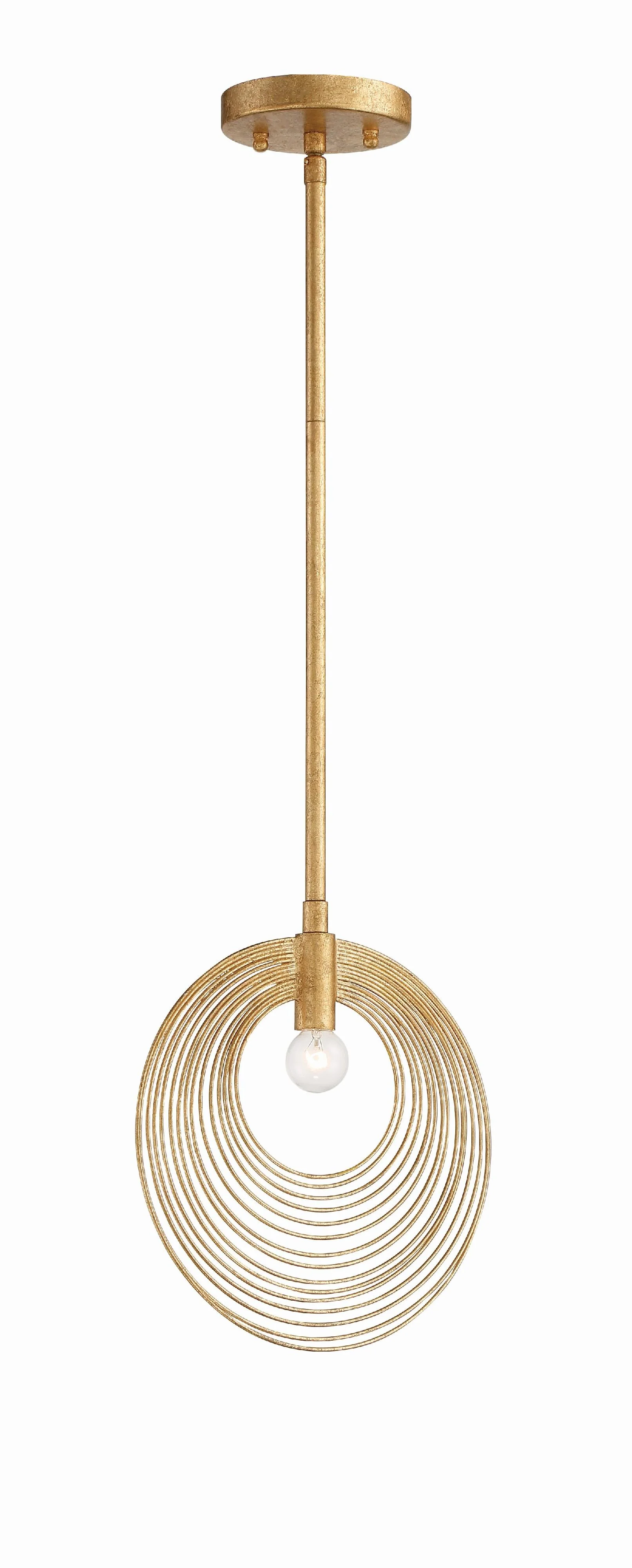 Crystorama Doral 10'' Renaissance Gold Pendant