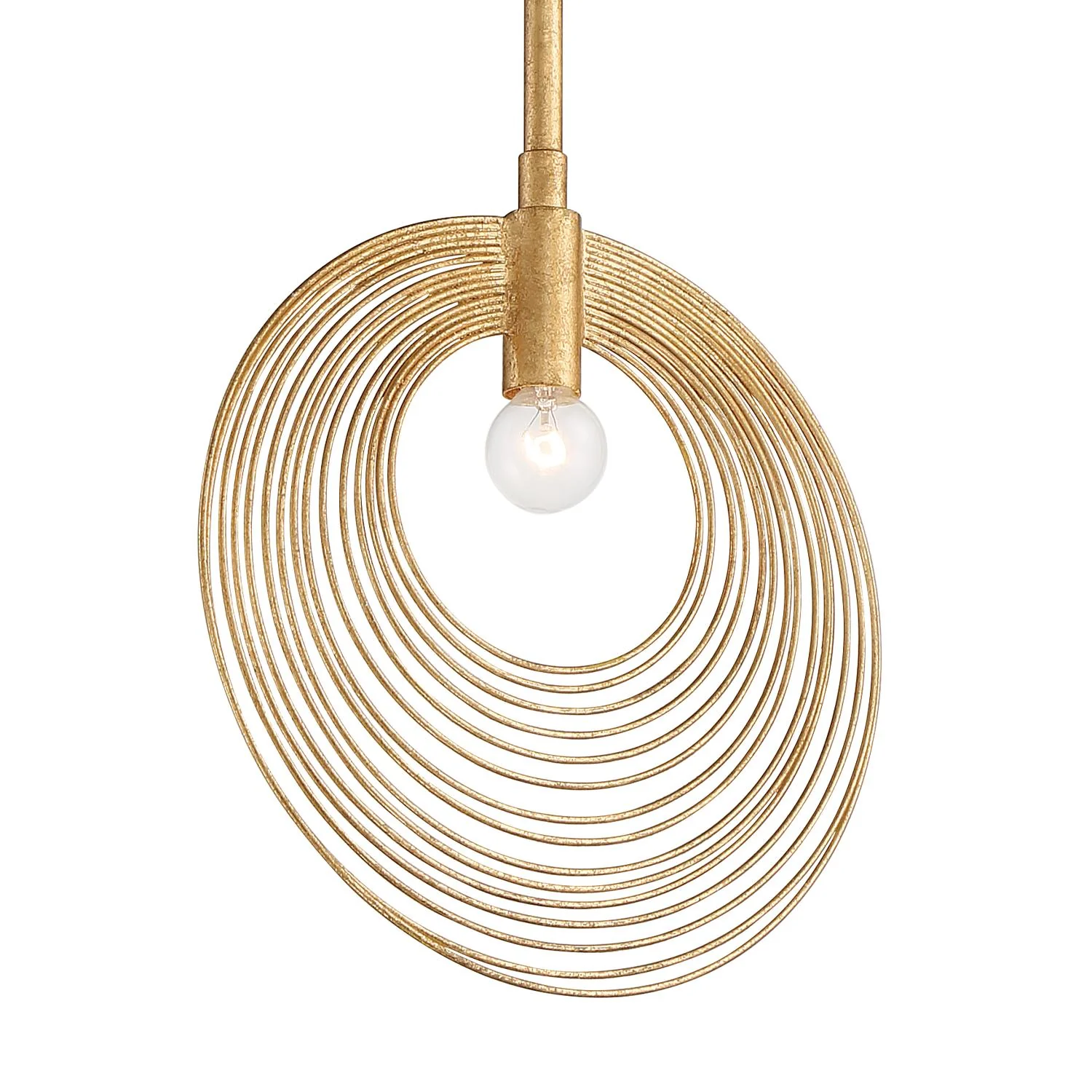Crystorama Doral 10'' Renaissance Gold Pendant - Image 4