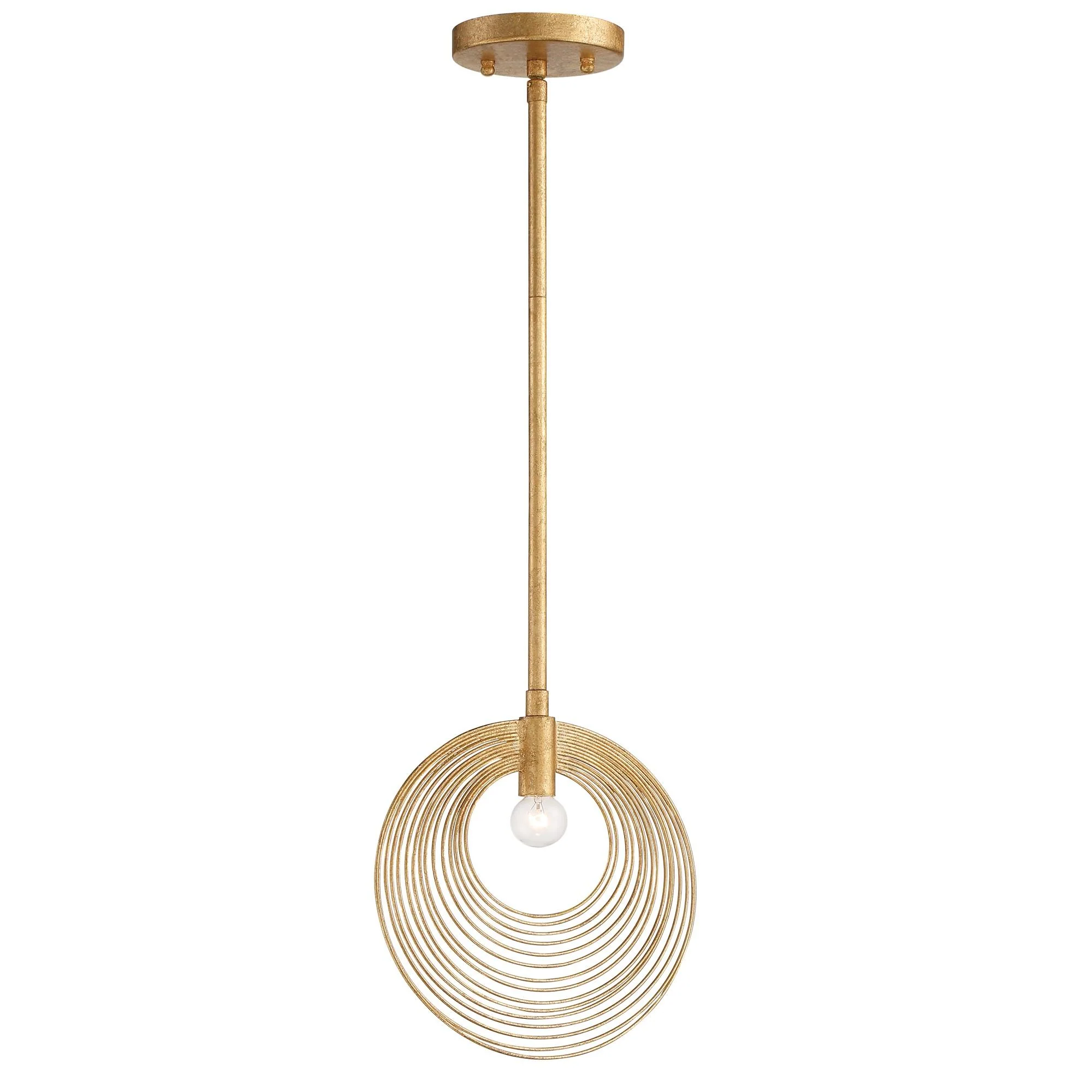 Crystorama Doral 10'' Renaissance Gold Pendant - Image 5
