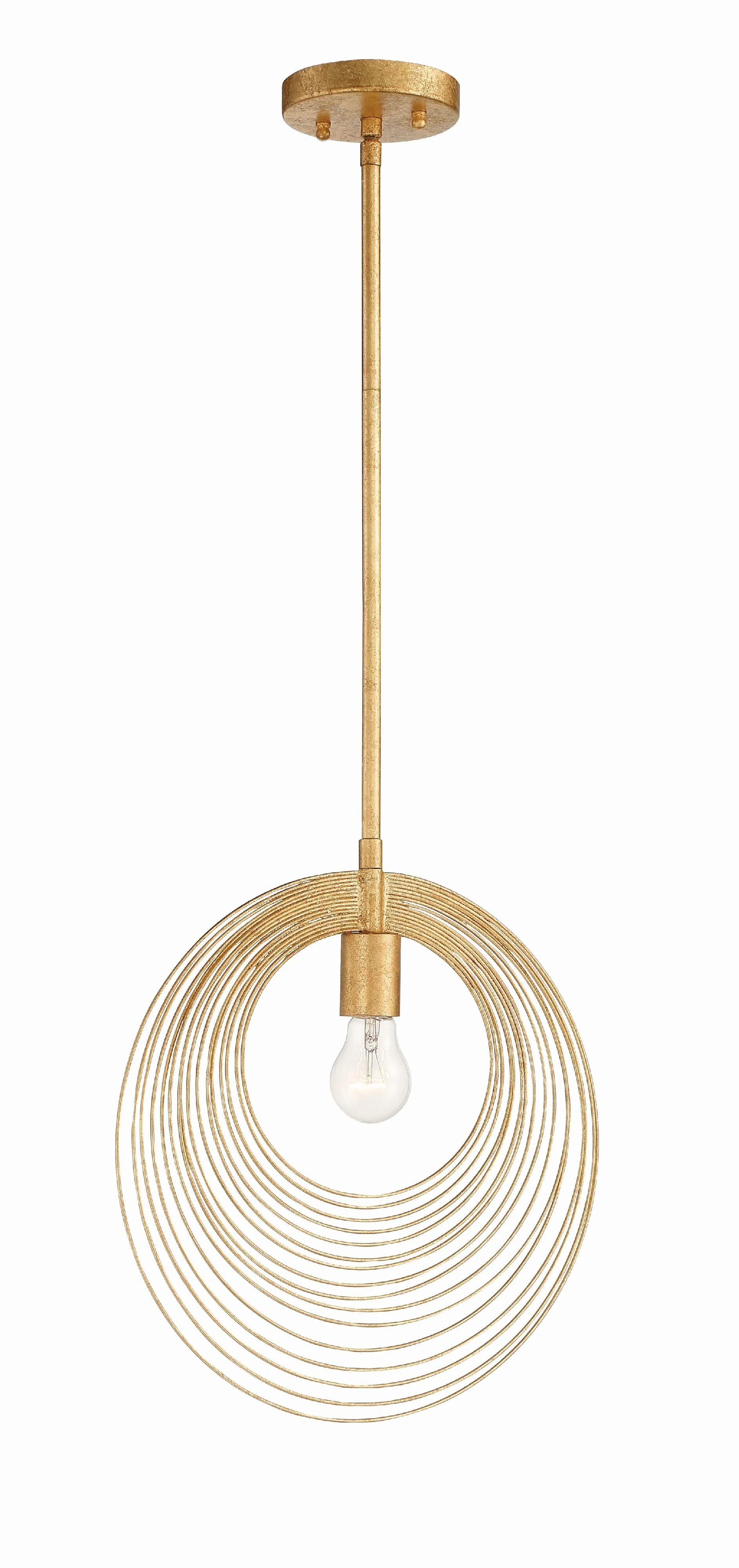 Crystorama Doral 14'' Renaissance Gold Pendant