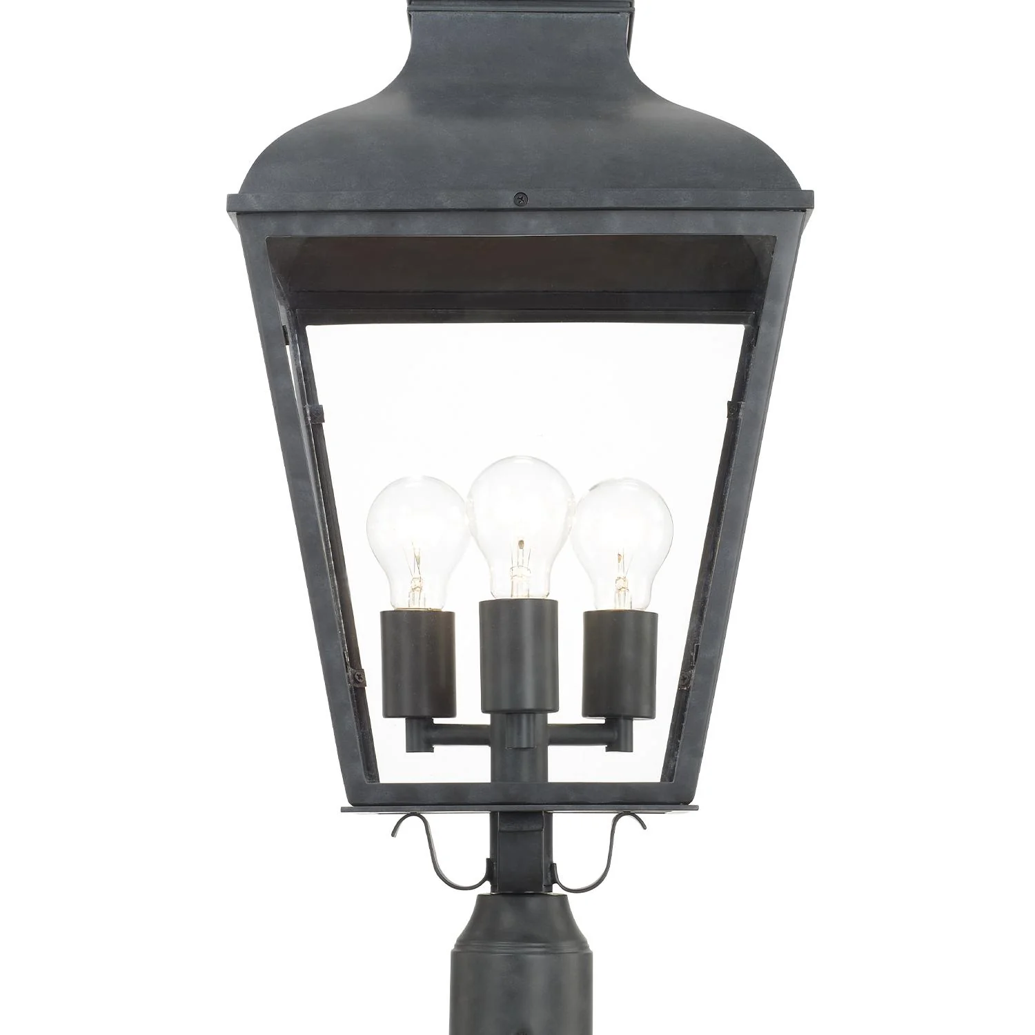 Crystorama Dumont 12'' Graphite Outdoor Post - Image 4