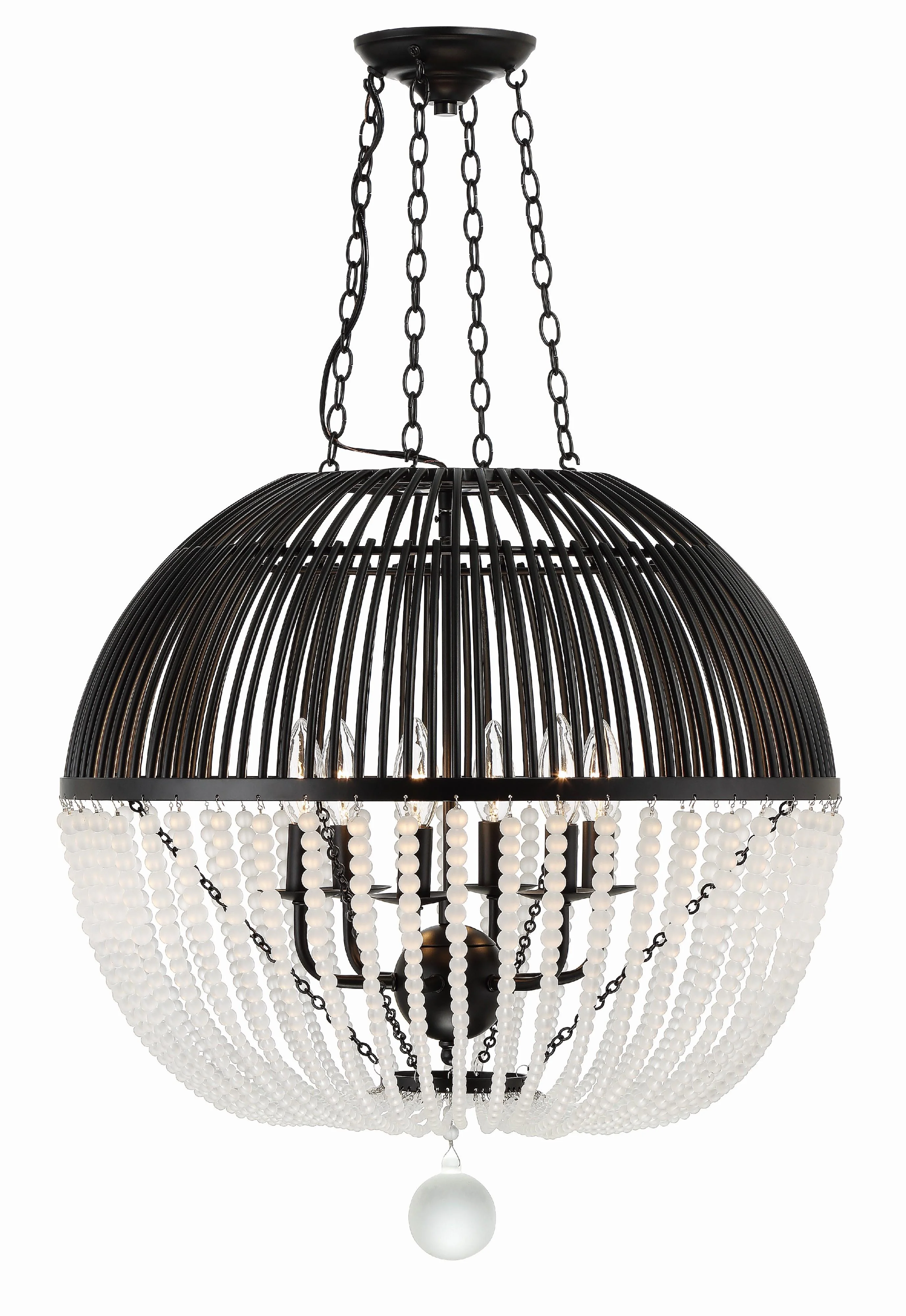 Crystorama Duval 21'' Matte Black Pendant - Image 2