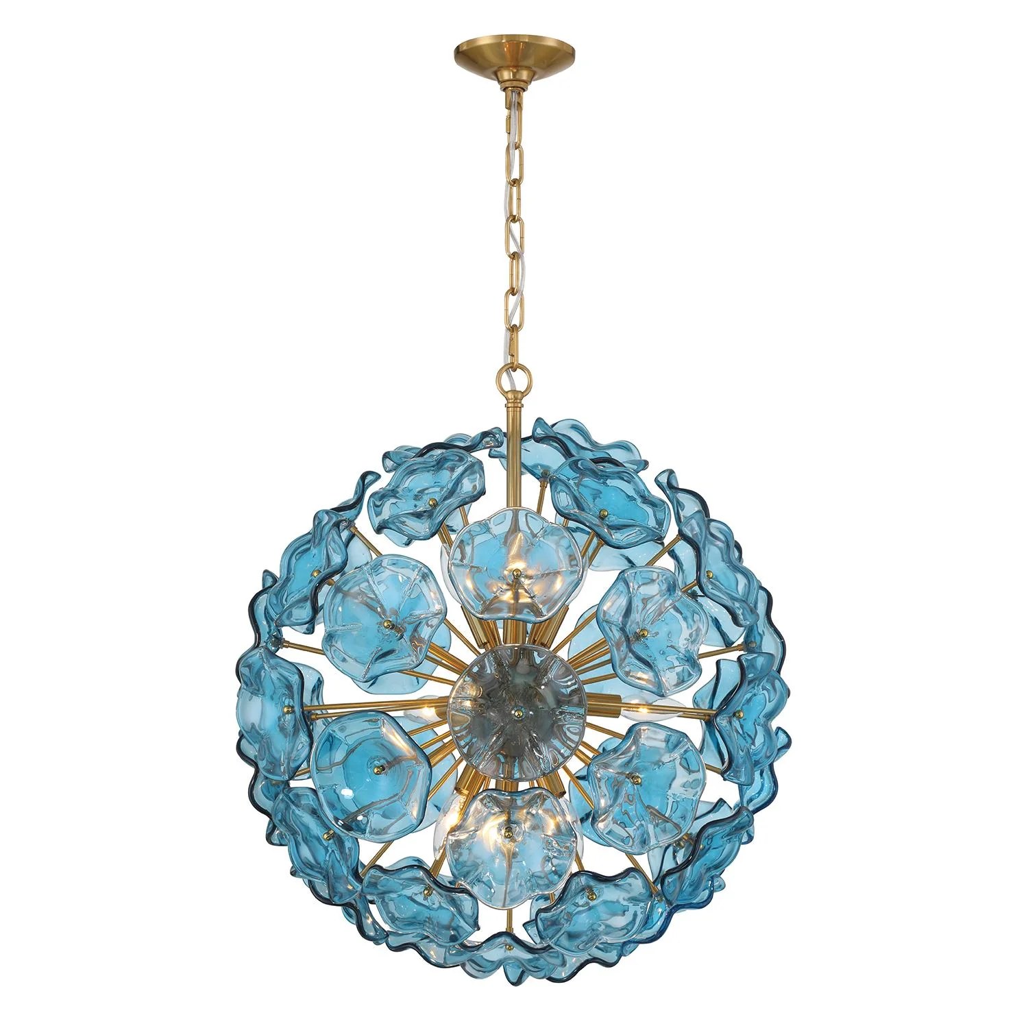 Crystorama Esme 22.5'' Aged Brass Chandelier - Image 2