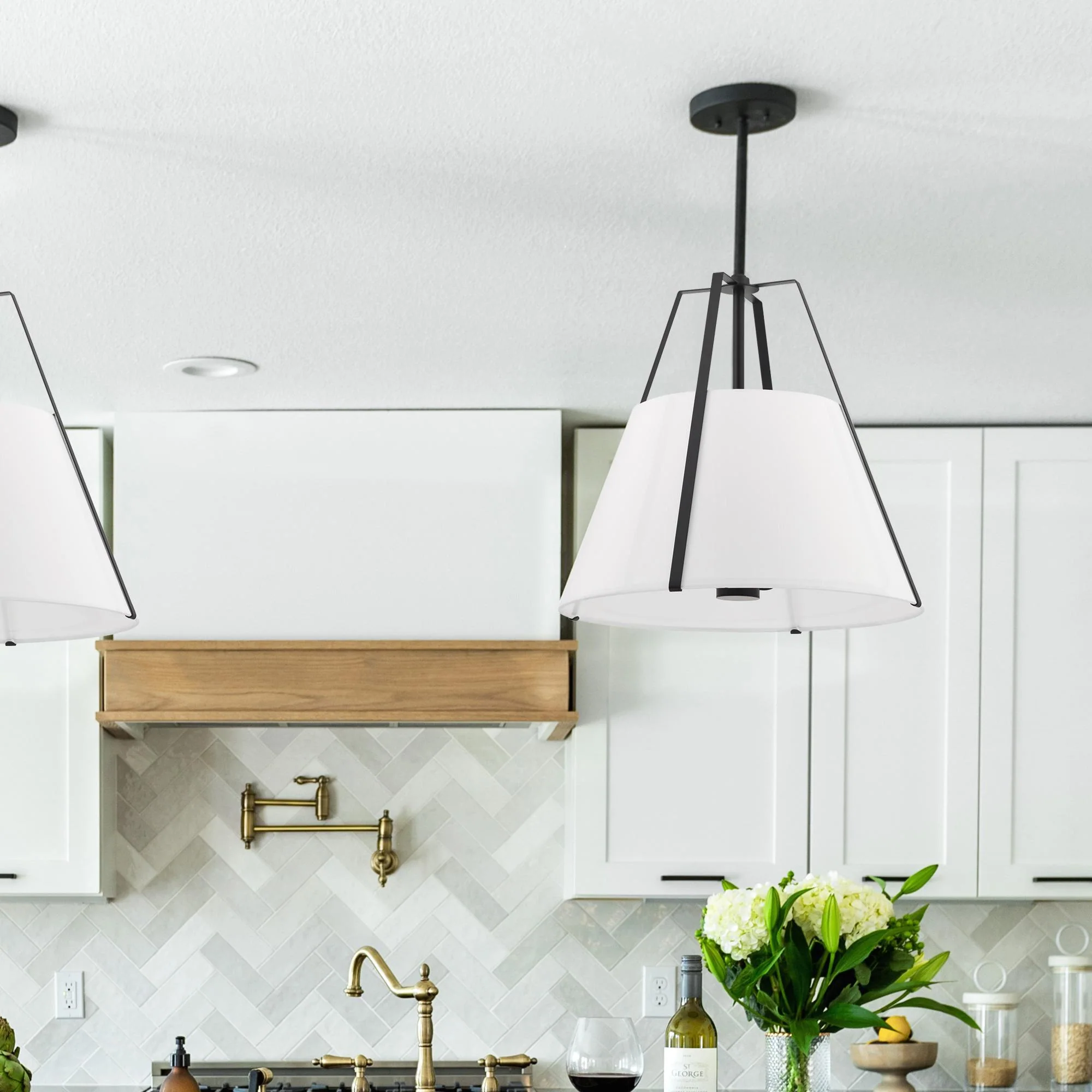 Crystorama Everly 20" Black Pendant - Image 5