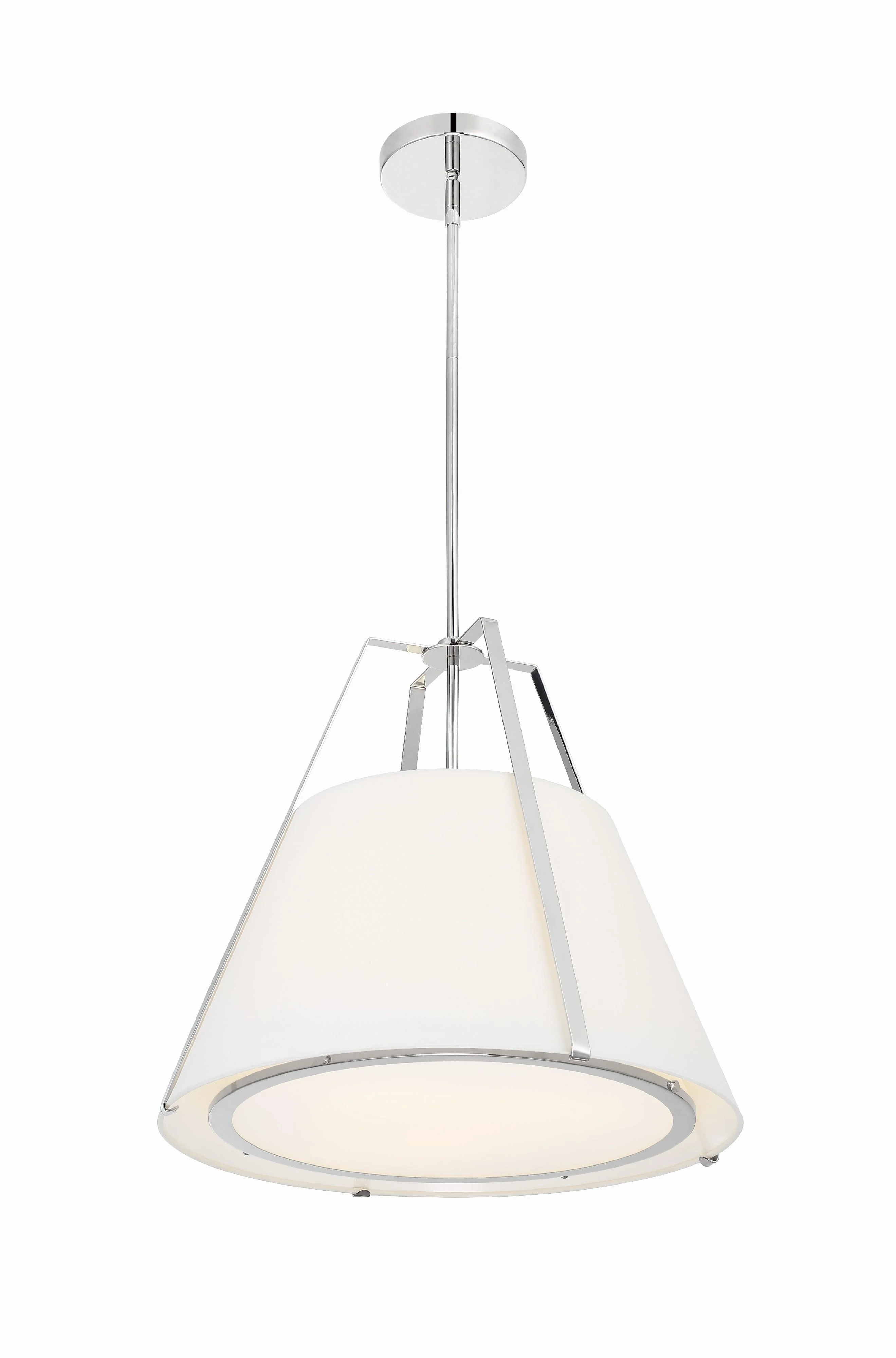 Crystorama Fulton 20'' Polished Nickel Pendant - Image 3