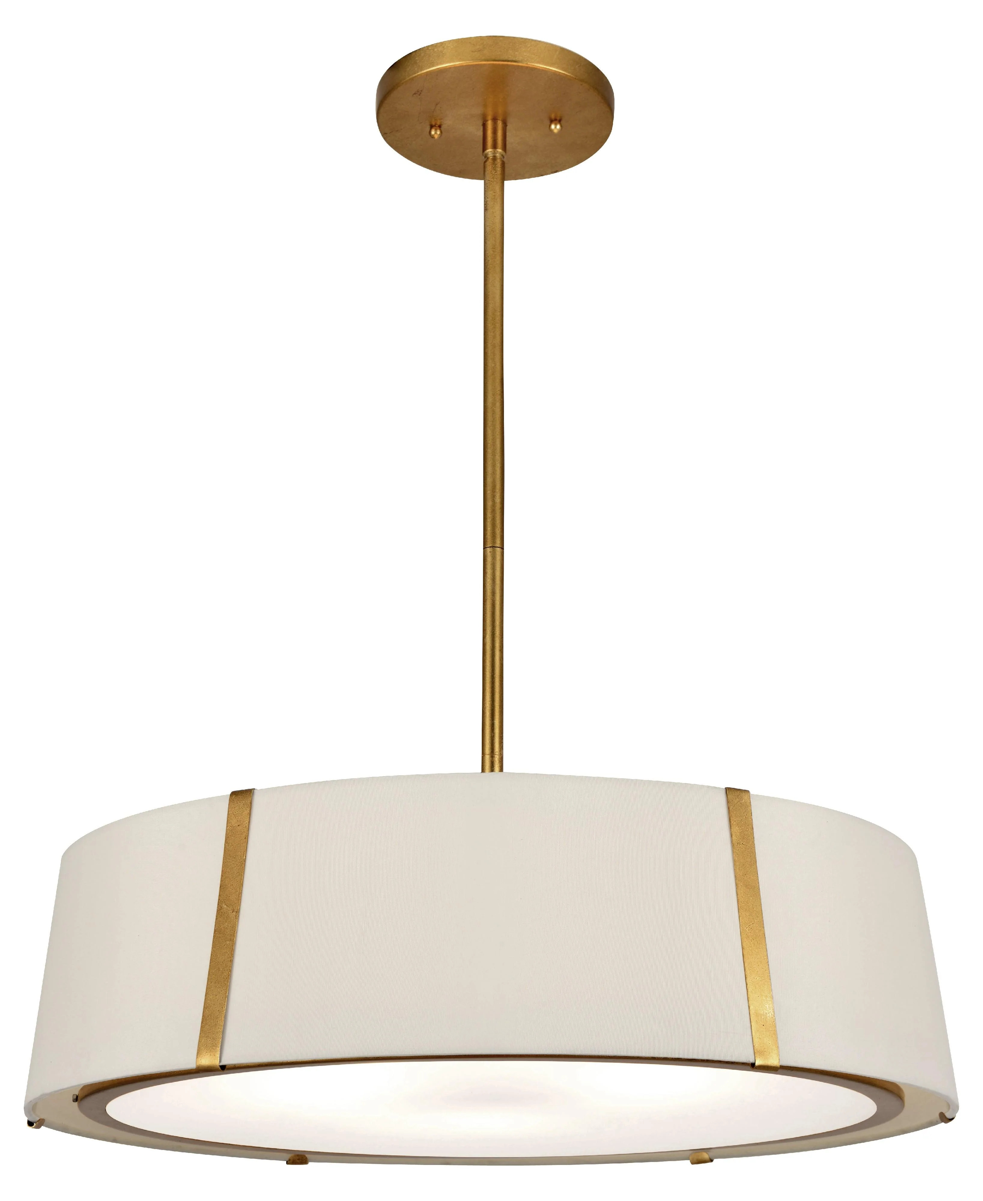 Crystorama Fulton 24'' Antique Gold Pendant