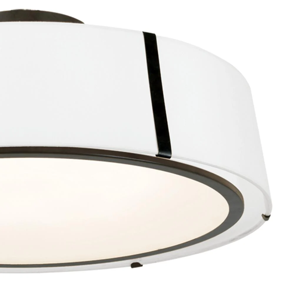 Crystorama Fulton 24'' Black Semi Flush Mount - Image 4