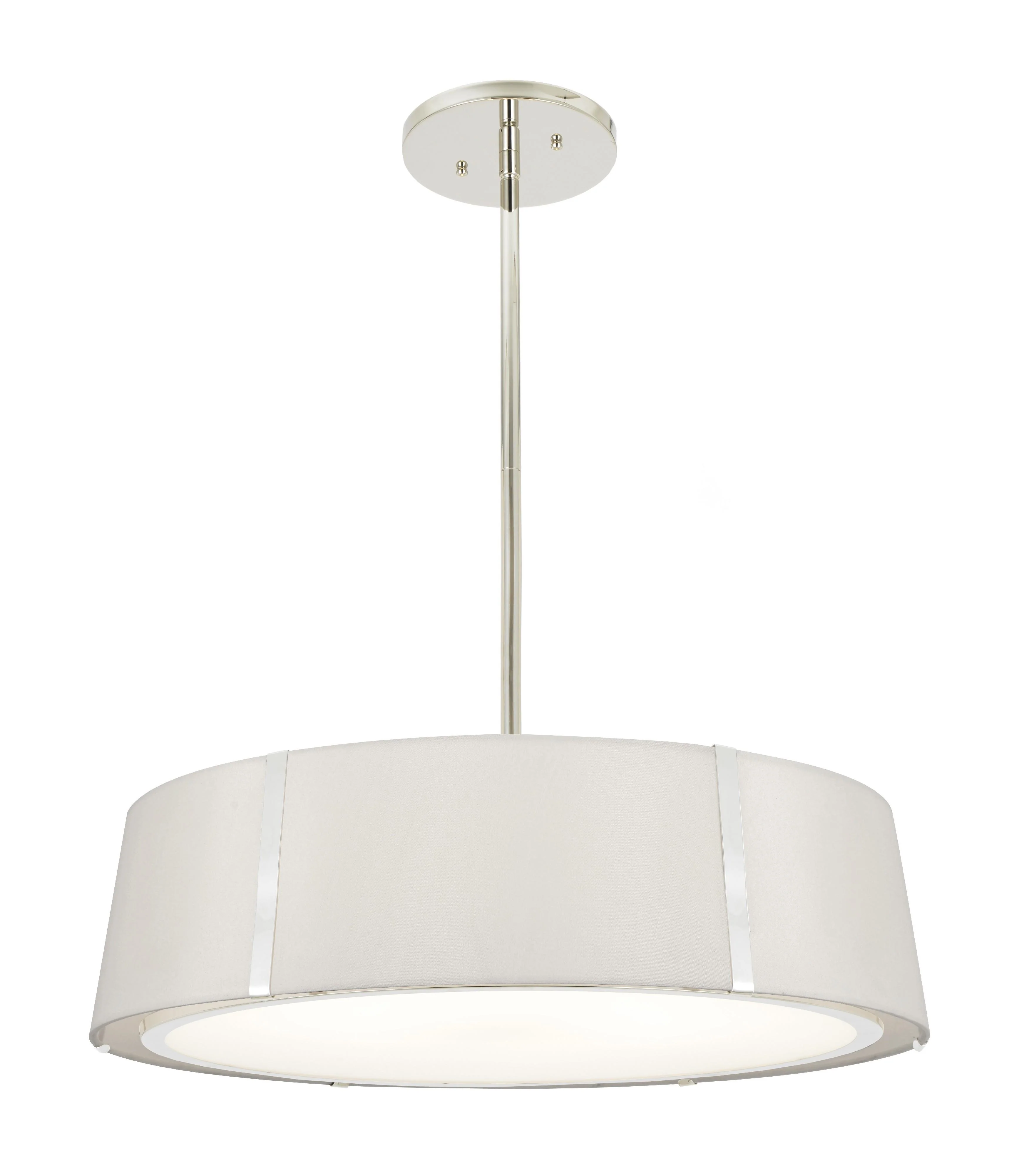 Crystorama Fulton 24'' Polished Nickel Pendant