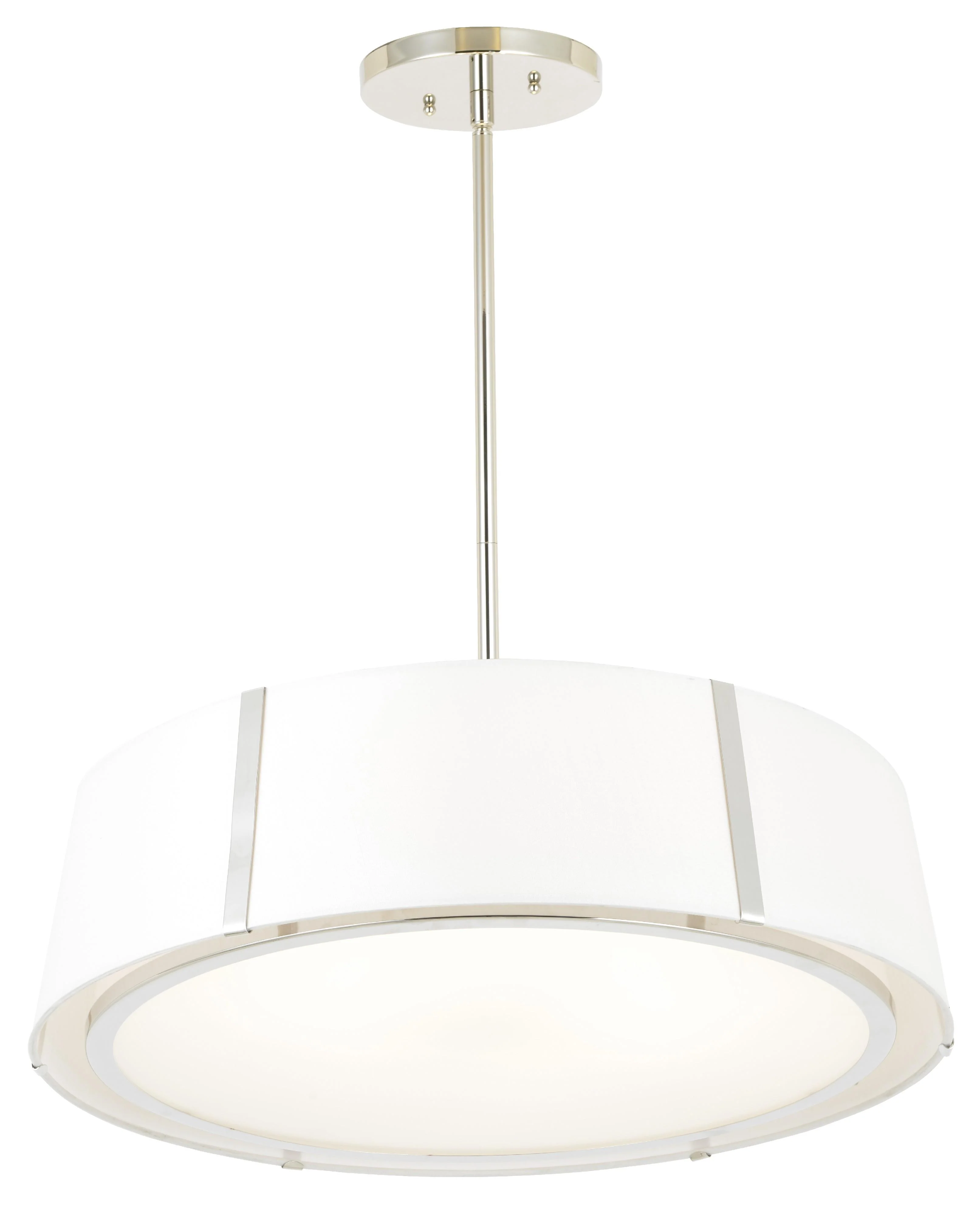 Crystorama Fulton 24'' Polished Nickel Pendant - Image 3