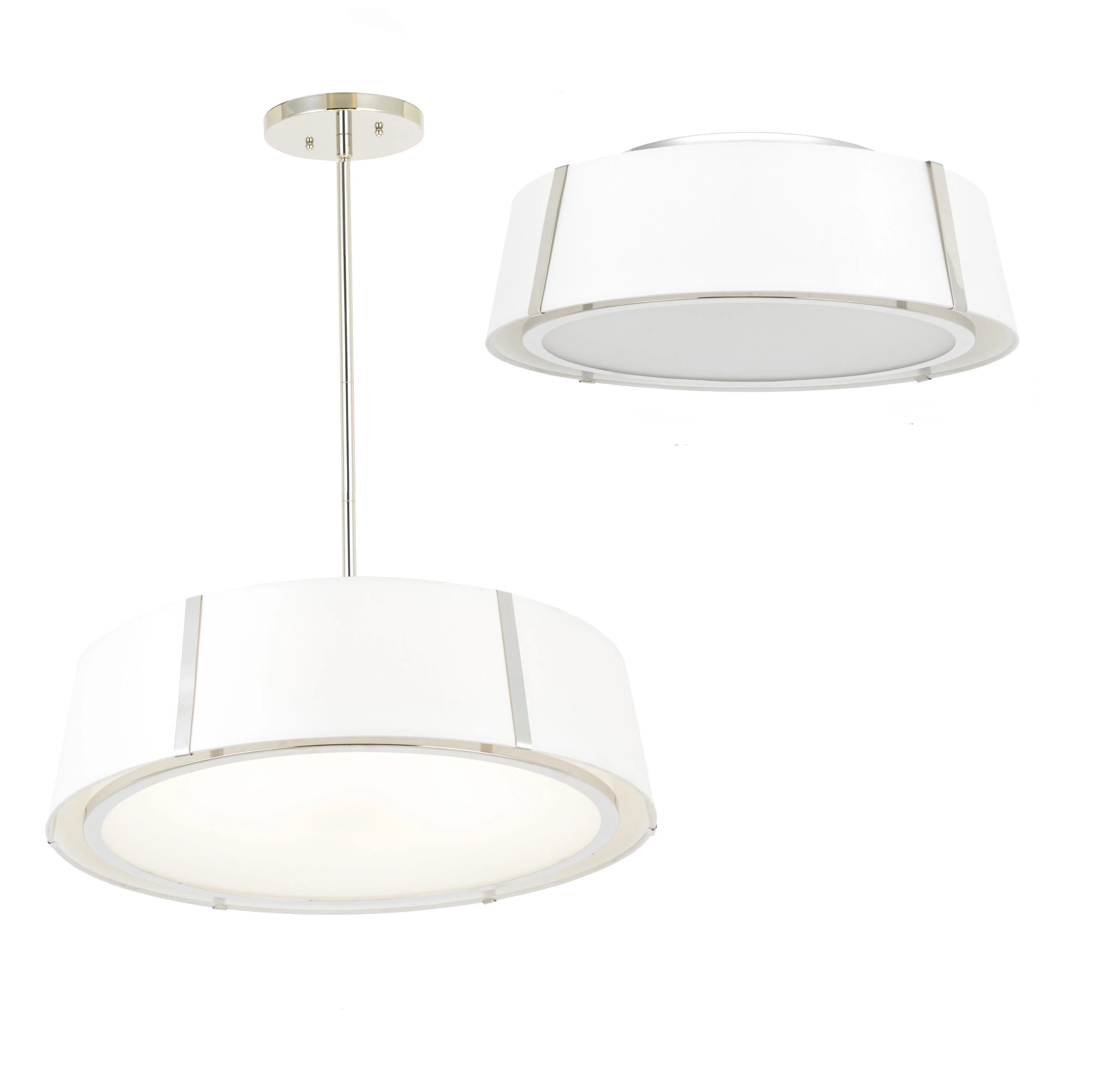 Crystorama Fulton 24'' Polished Nickel Pendant - Image 6