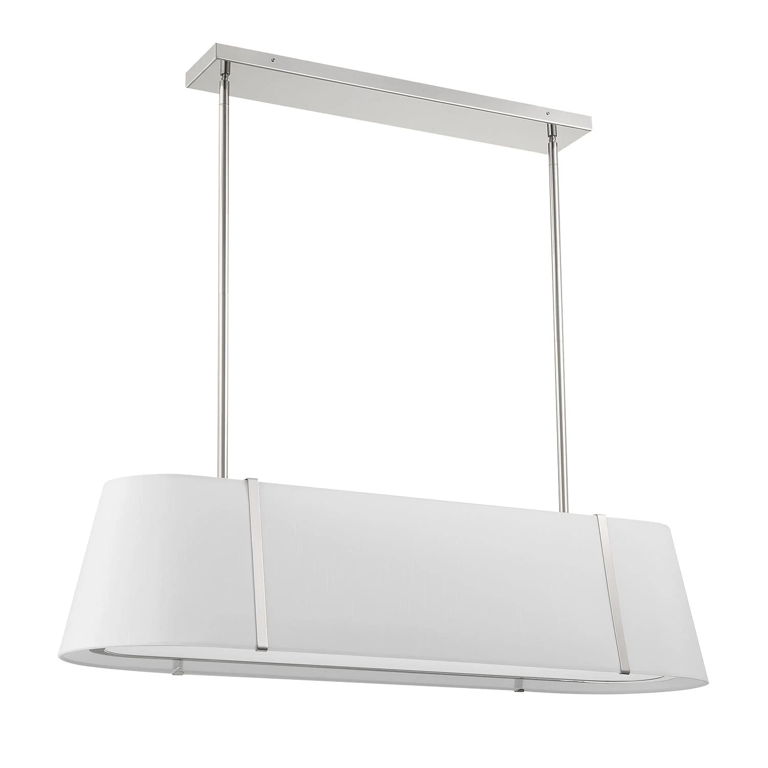 Crystorama Fulton 41.75'' Polished Nickel Linear Oval Chandelier - Image 5