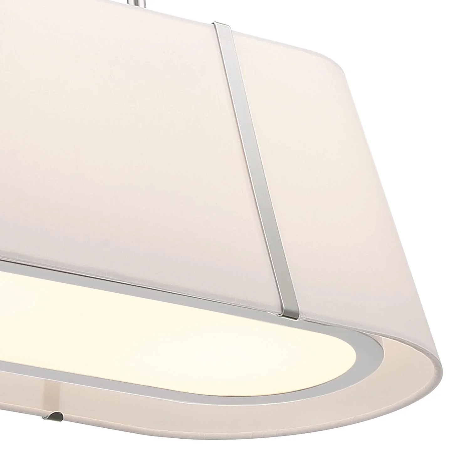Crystorama Fulton 41.75'' Polished Nickel Linear Oval Chandelier - Image 7