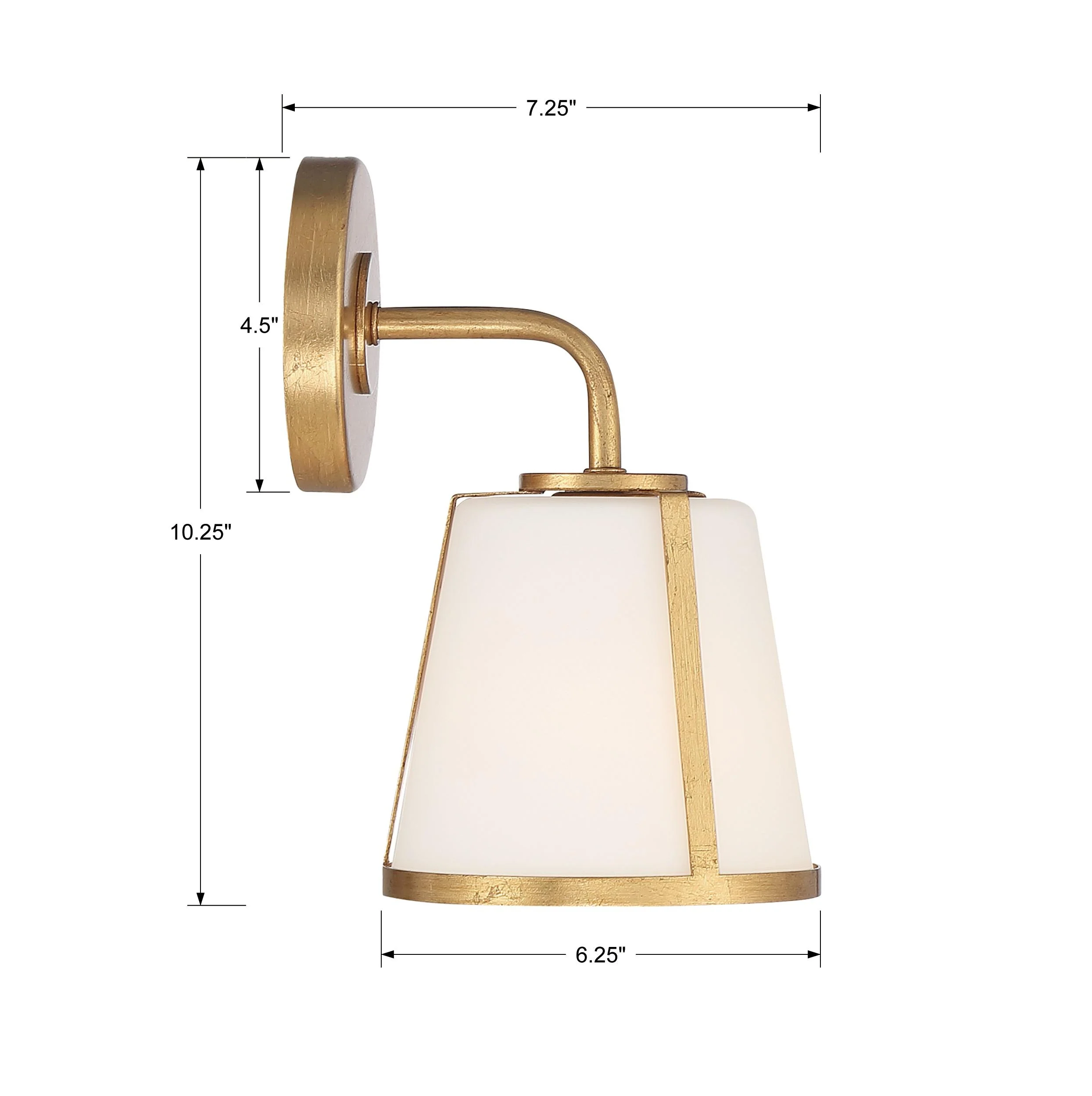 Crystorama Fulton 6.25'' Antique Gold Sconce - Image 6