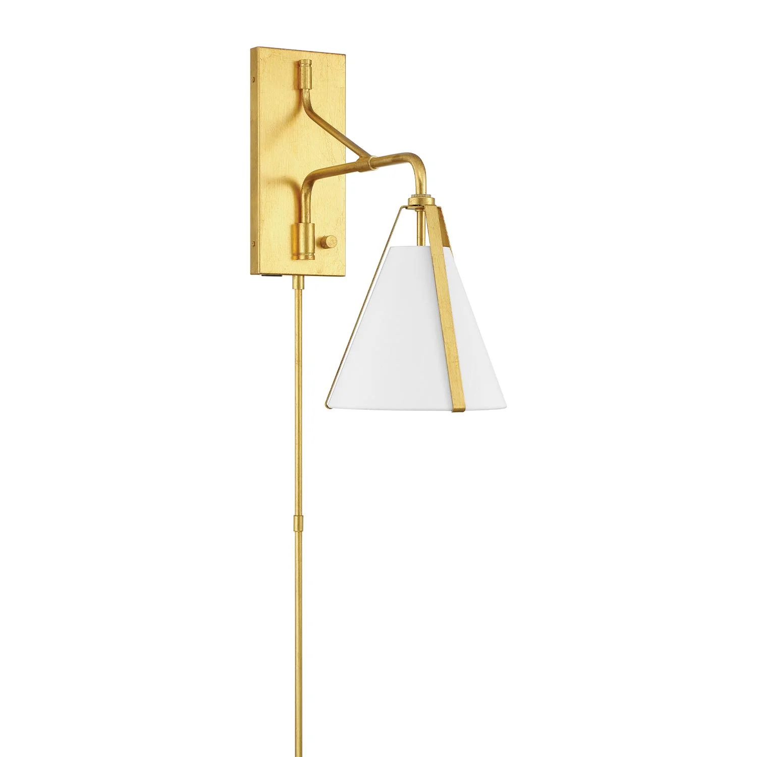 Crystorama Fulton 8'' Antique Gold Task Sconce - Image 2