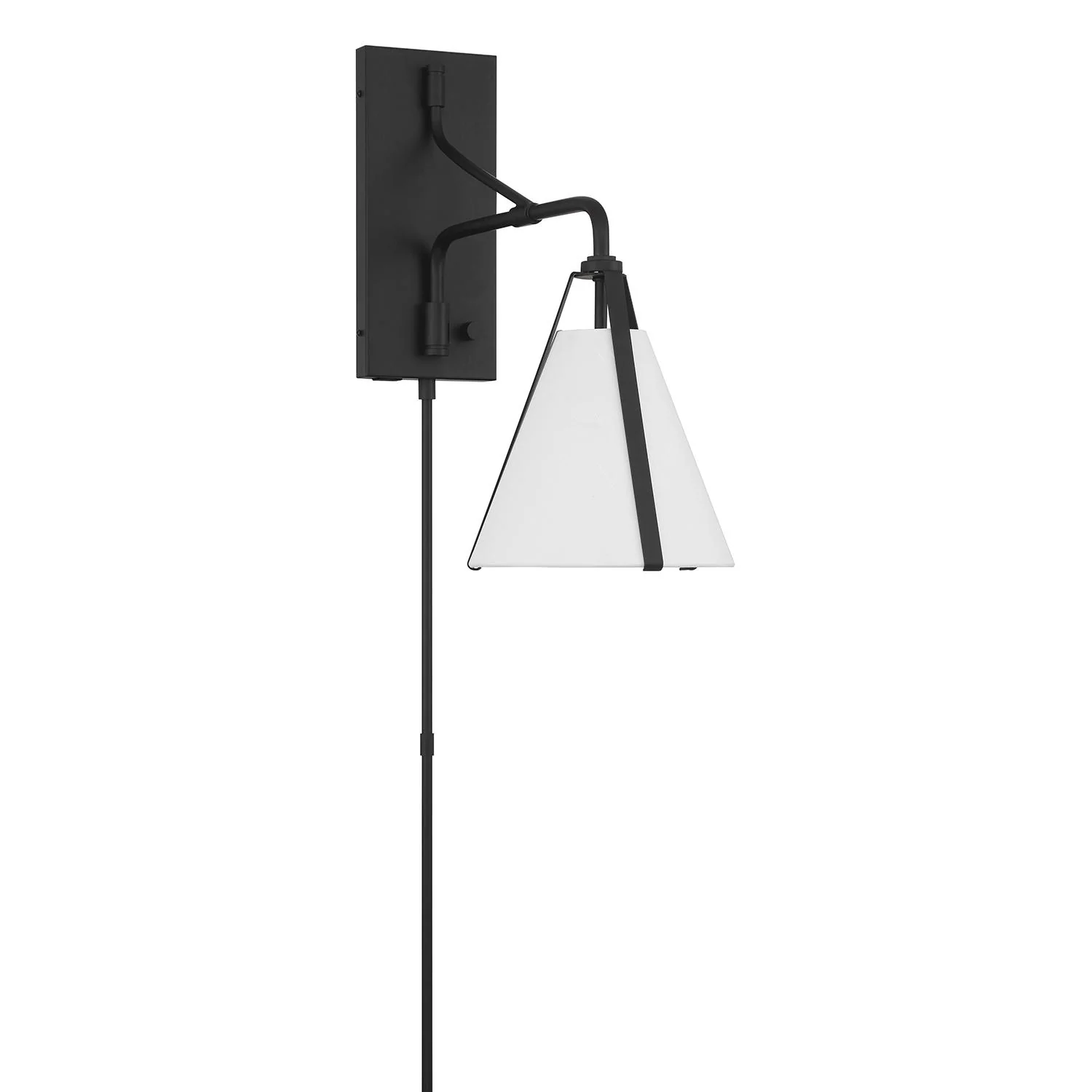 Crystorama Fulton 8'' Black Task Sconce - Image 2