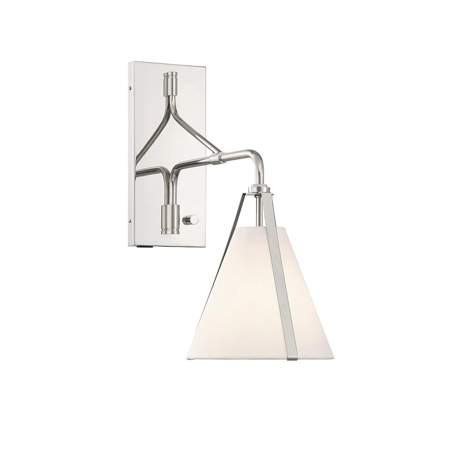 Crystorama Fulton 8'' Polished Nickel Task Sconce - Image 6