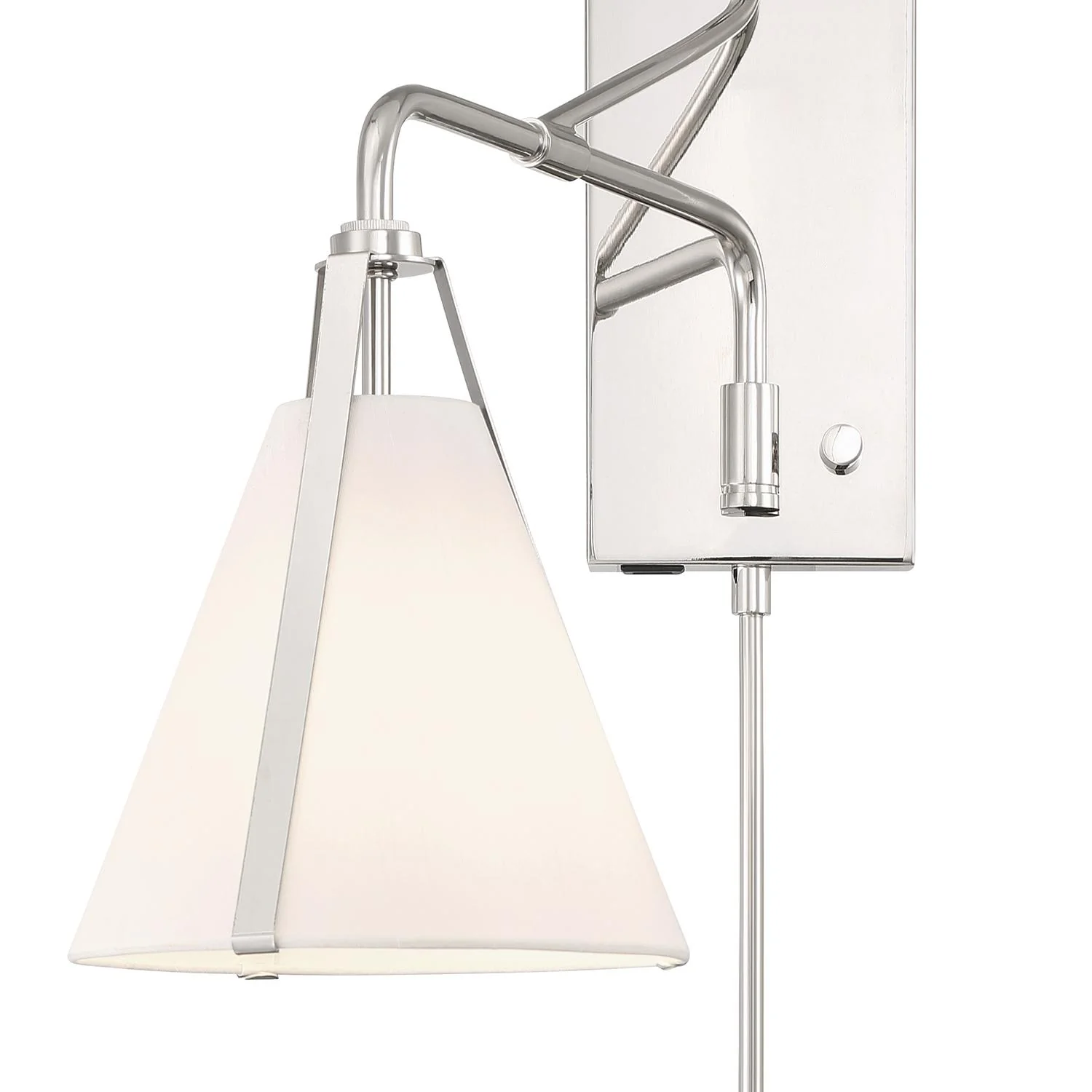 Crystorama Fulton 8'' Polished Nickel Task Sconce - Image 7