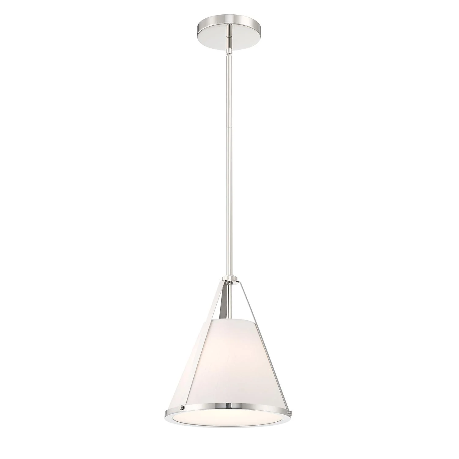 Crystorama Fulton 9.25'' Polished Nickel Pendant