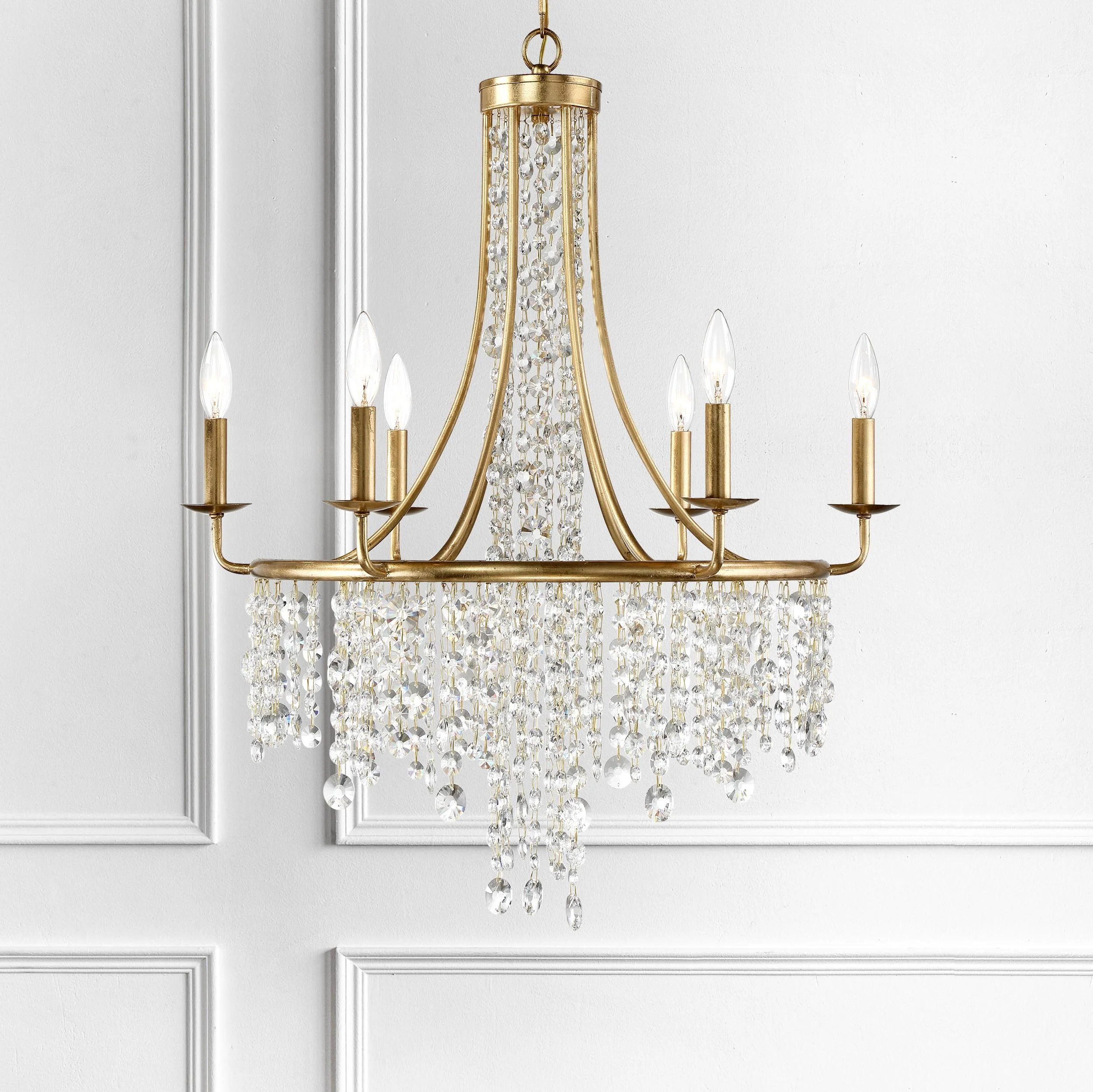 Crystorama Gabrielle 28'' Antique Gold Chandelier - Image 6