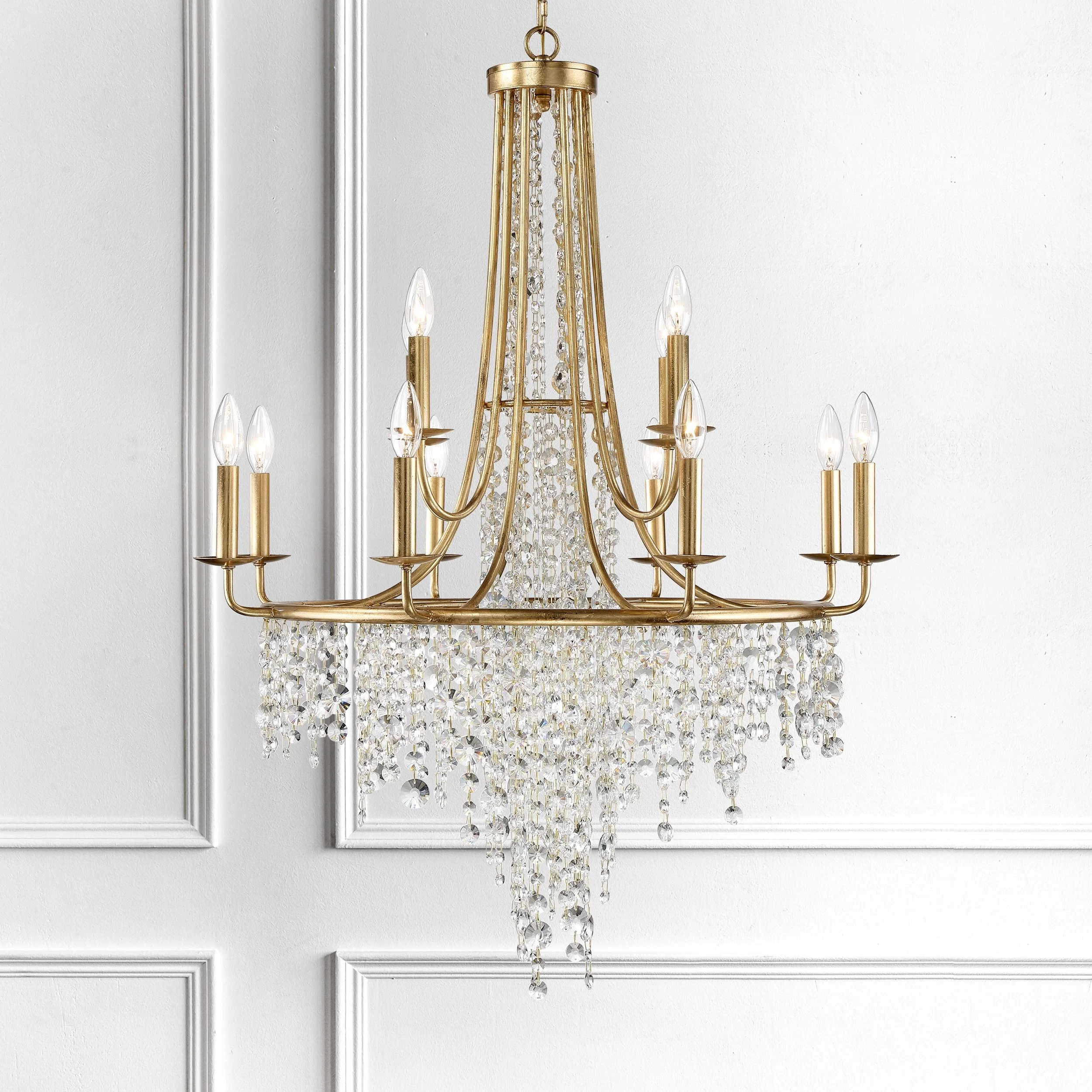 Crystorama Gabrielle 30'' Antique Gold Chandelier - Image 3