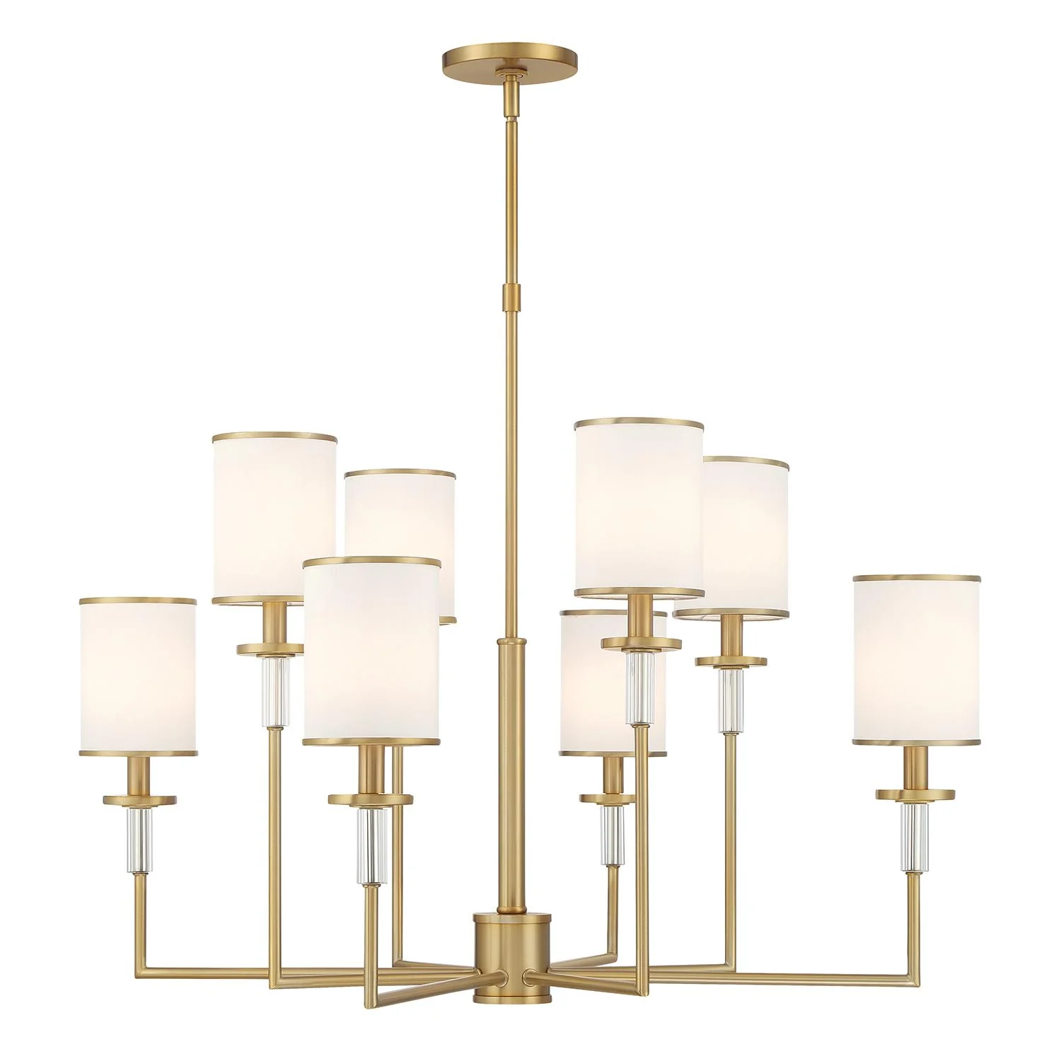 Crystorama Hatfield 33.25'' Vibrant Gold Chandelier - Image 6