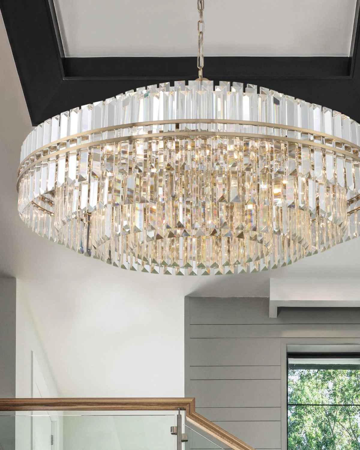 Crystorama Hayes 40.5'' Aged Brass Chandelier - Image 6
