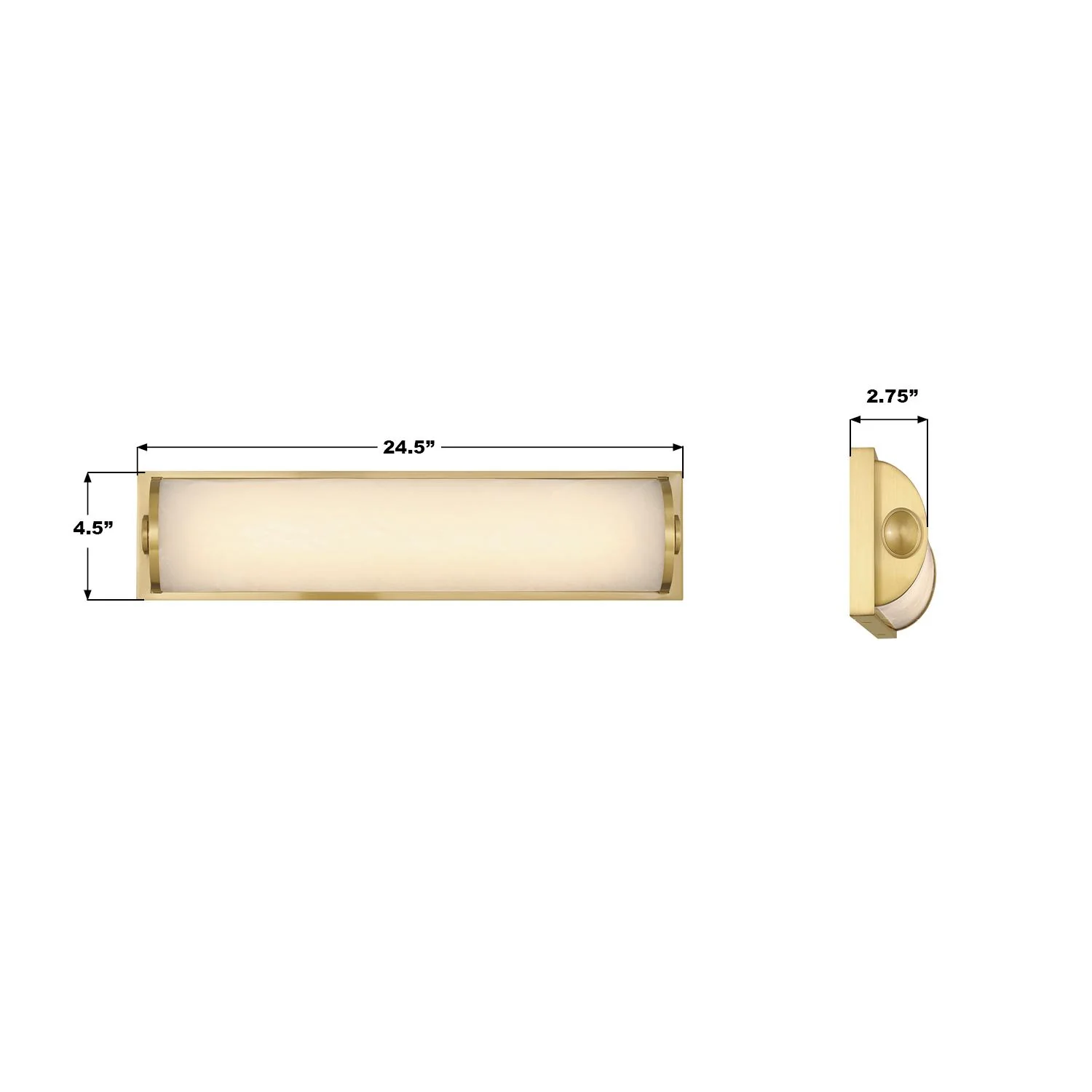 Crystorama Jarvis 24.5'' Led Aged Brass Sconce - Image 7