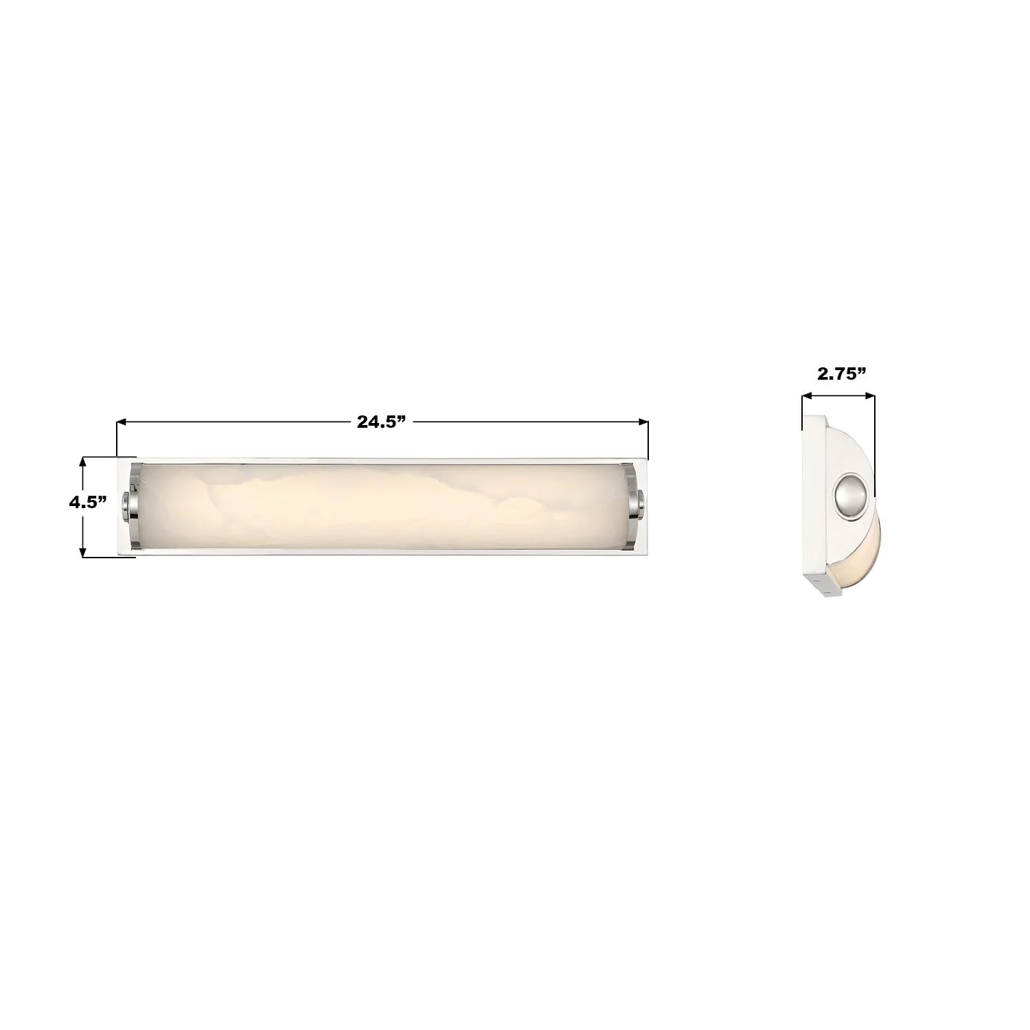 Crystorama Jarvis 24.5'' Led Polished Nickel Sconce - Image 6