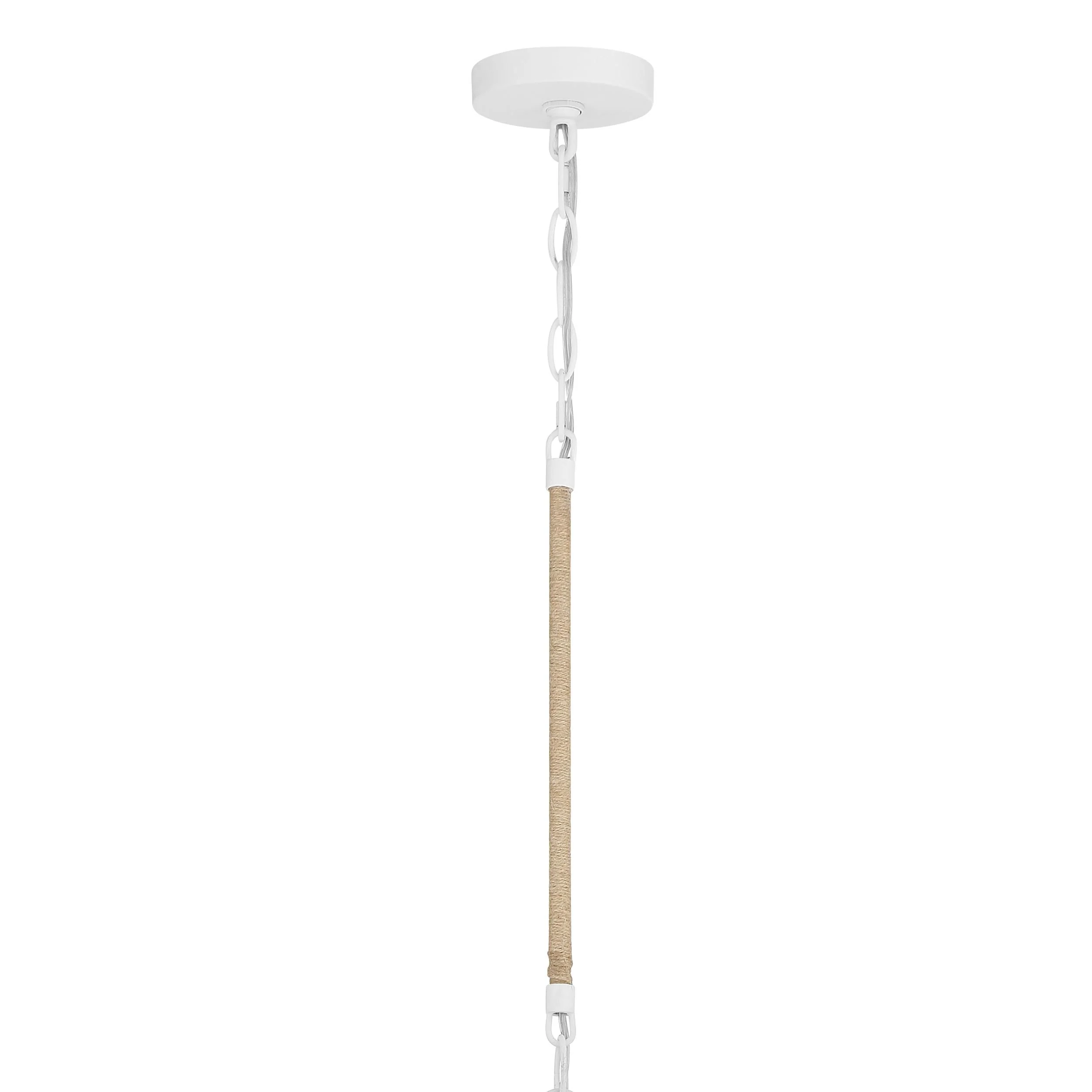 Crystorama Jasper 16'' Matte White Pendant - Image 5