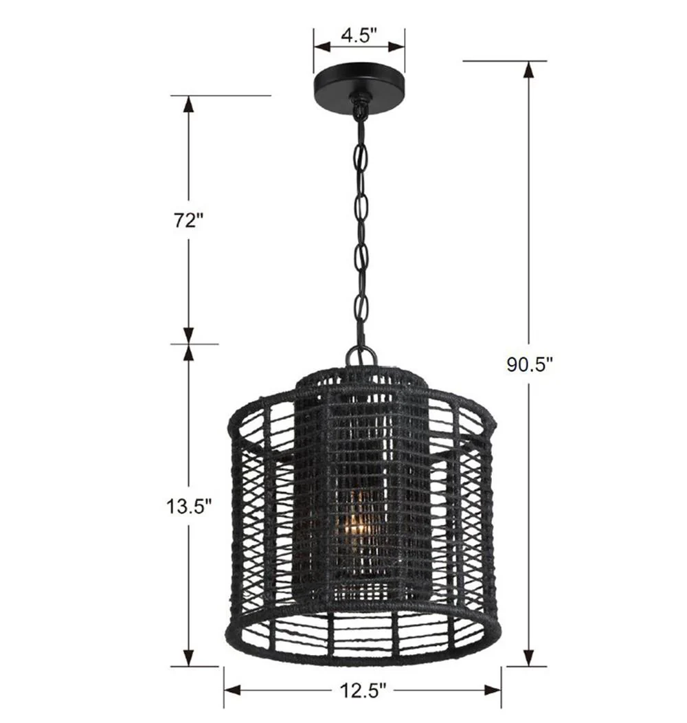 Crystorama Jayna 12.5'' Matte Black Chandelier - Image 6