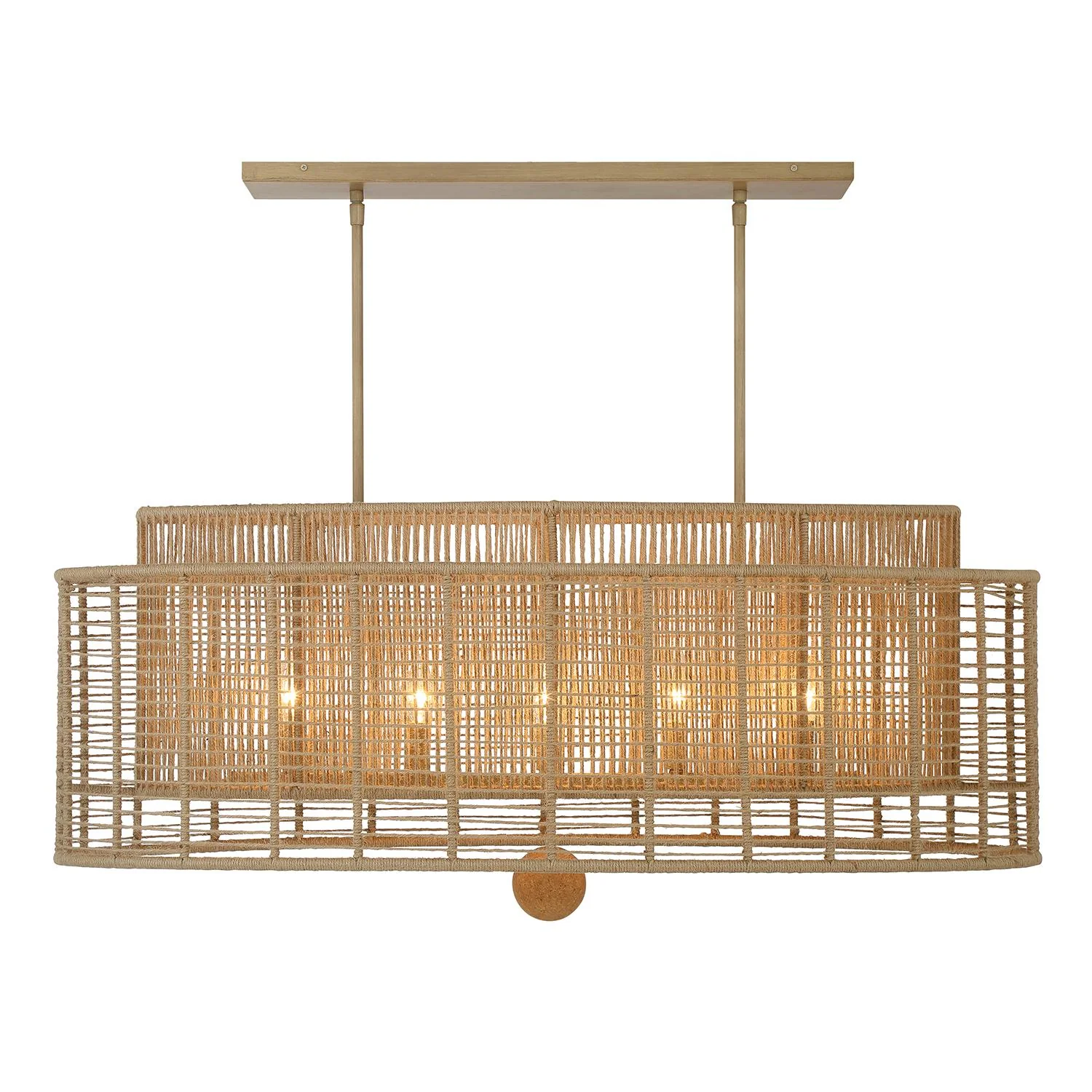 Crystorama Jayna 41.75'' Burnished Silver Linear Oval Chandelier - Image 3